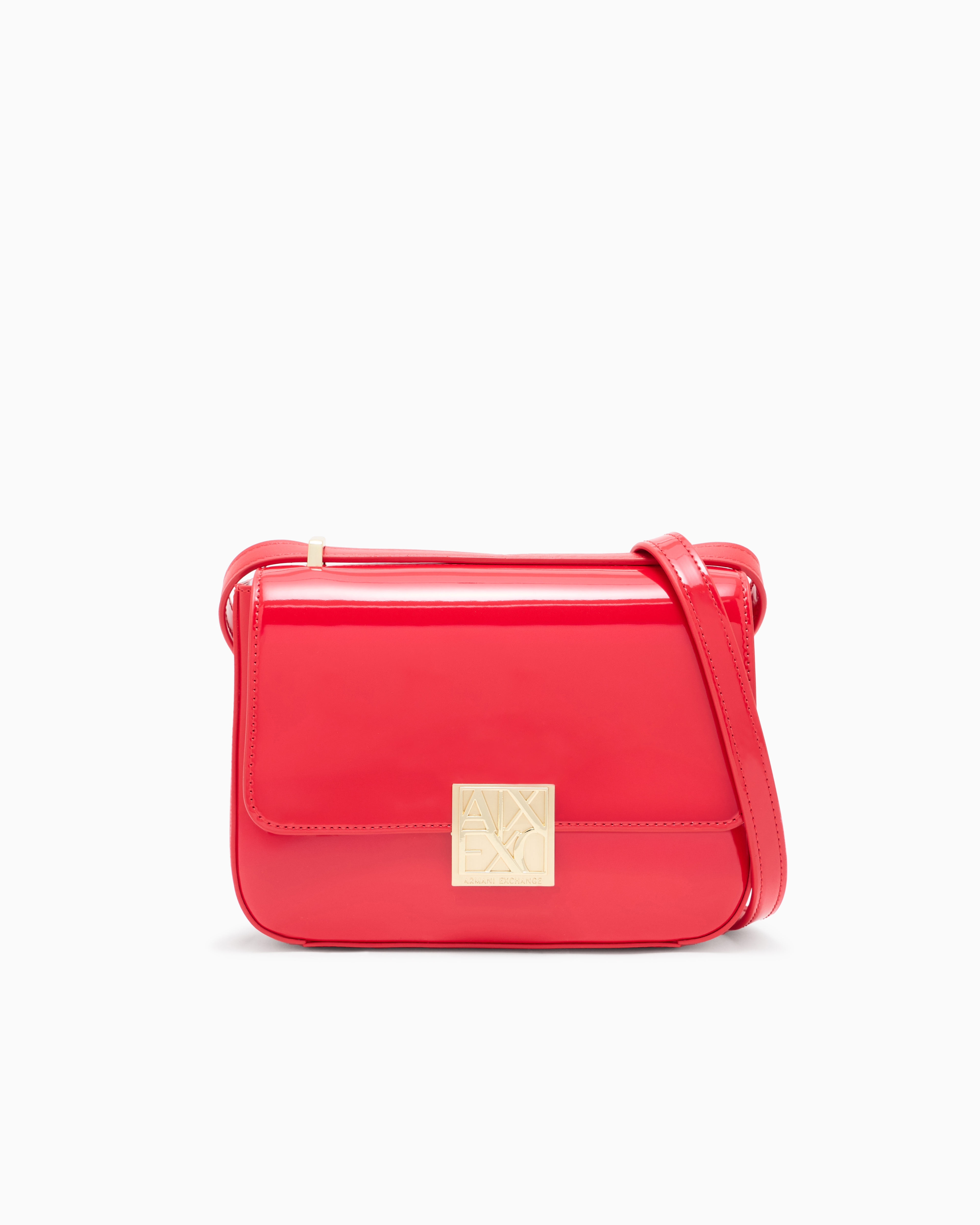 Armani Exchange Red Small Shoulder Bag With Logo