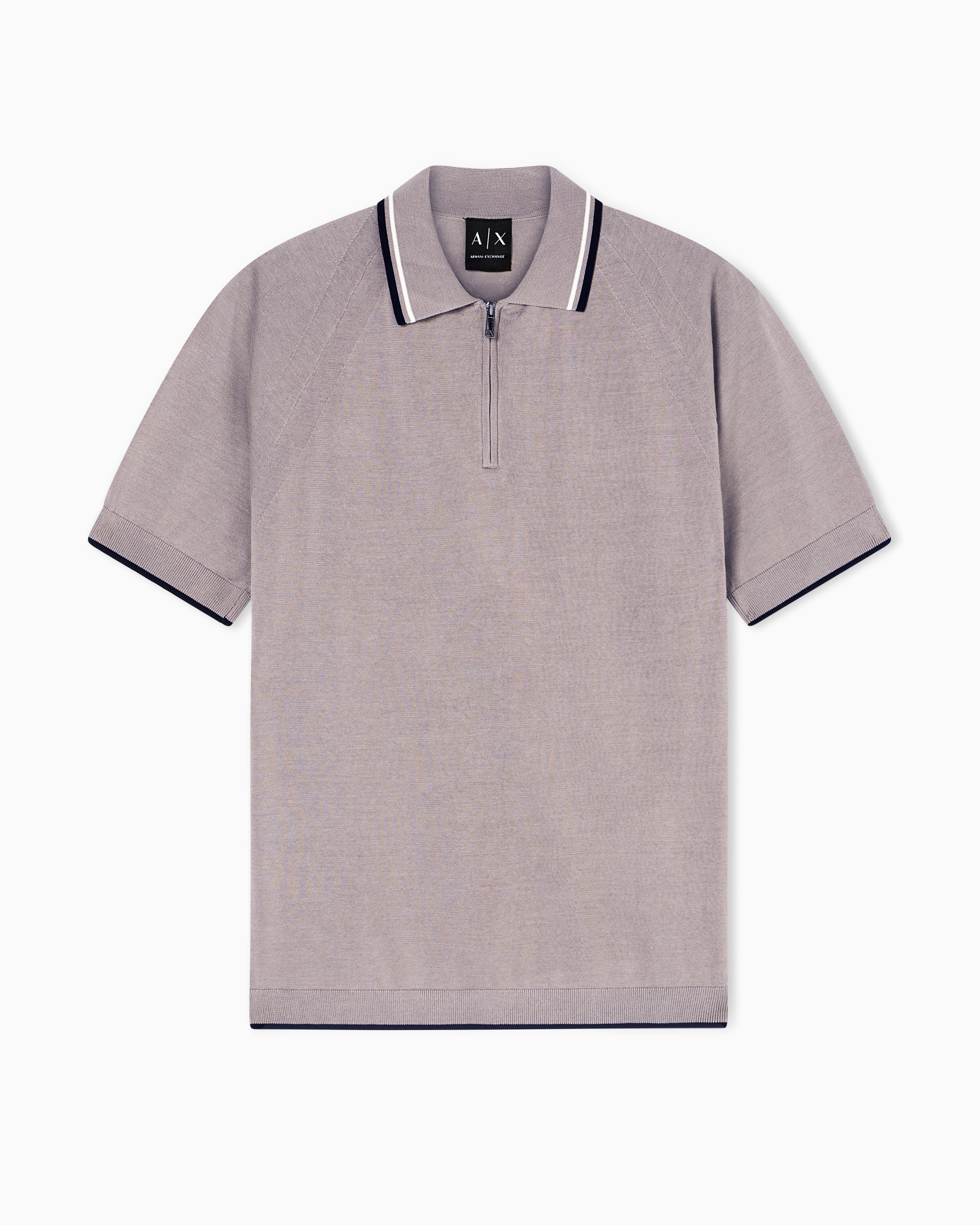 Armani Exchange Chiari Polo In Maglia Con Zip