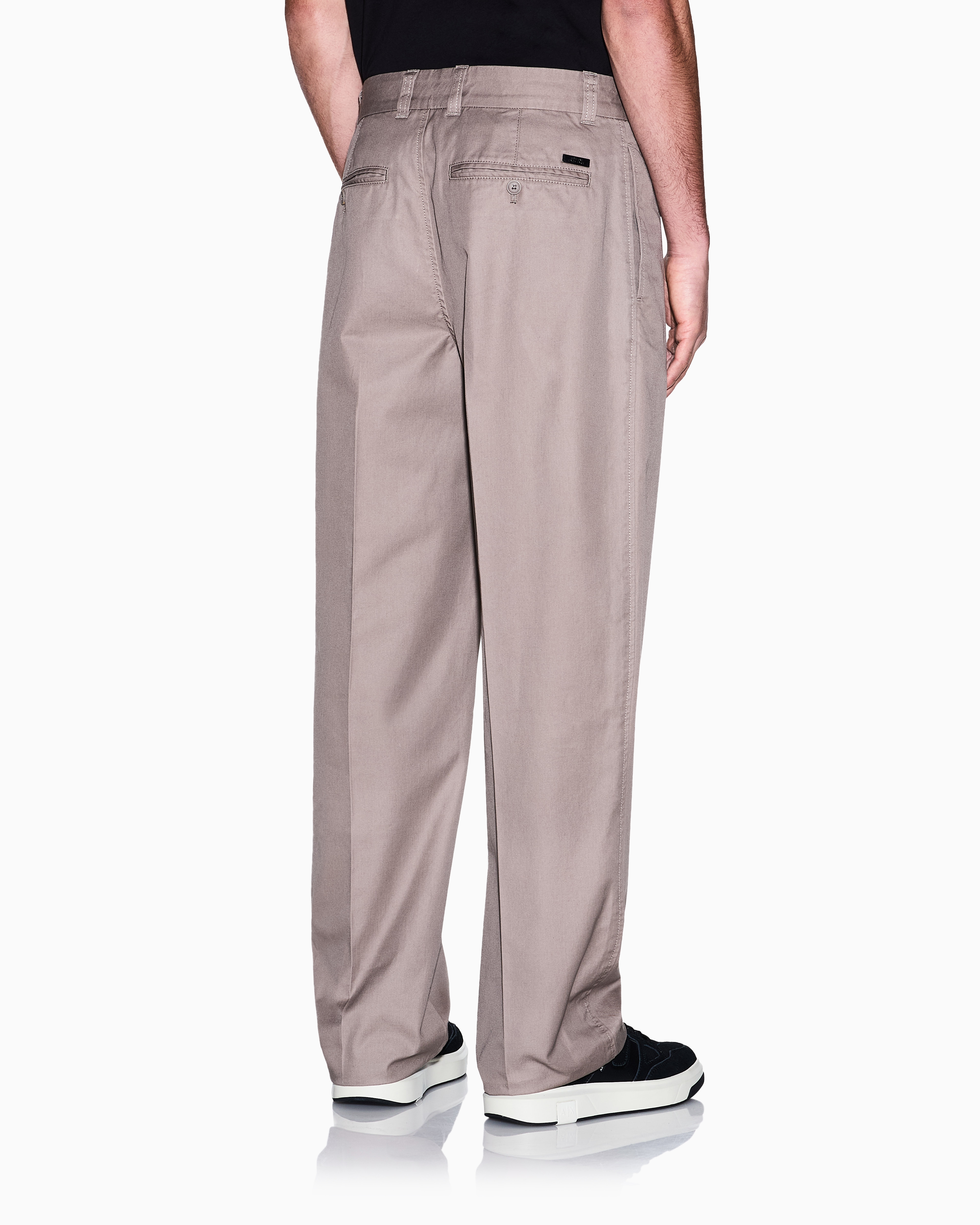 Classic Comfort Cotton Twill Trousers | Armani Exchange