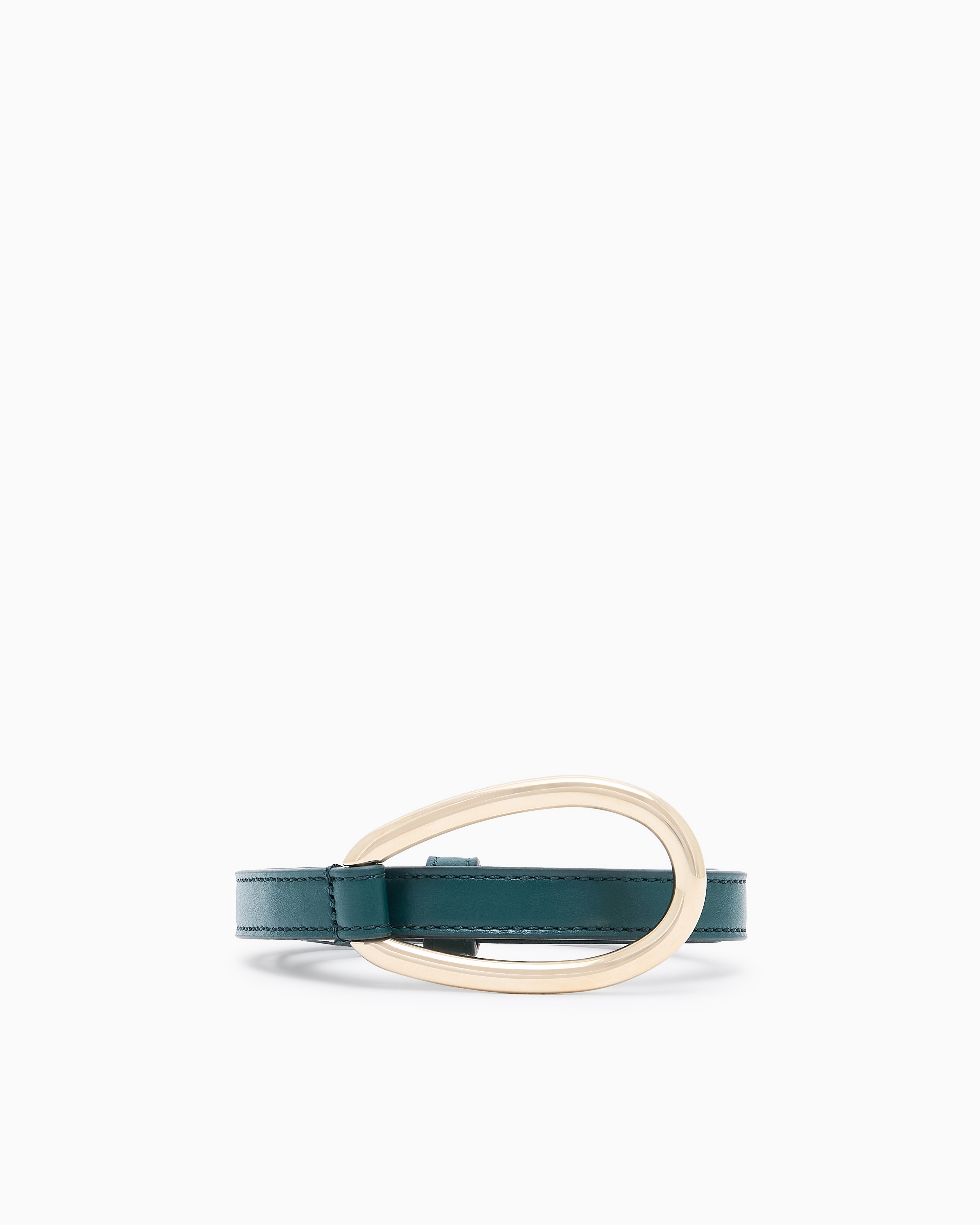 Giorgio Armani Green Leather Belt
