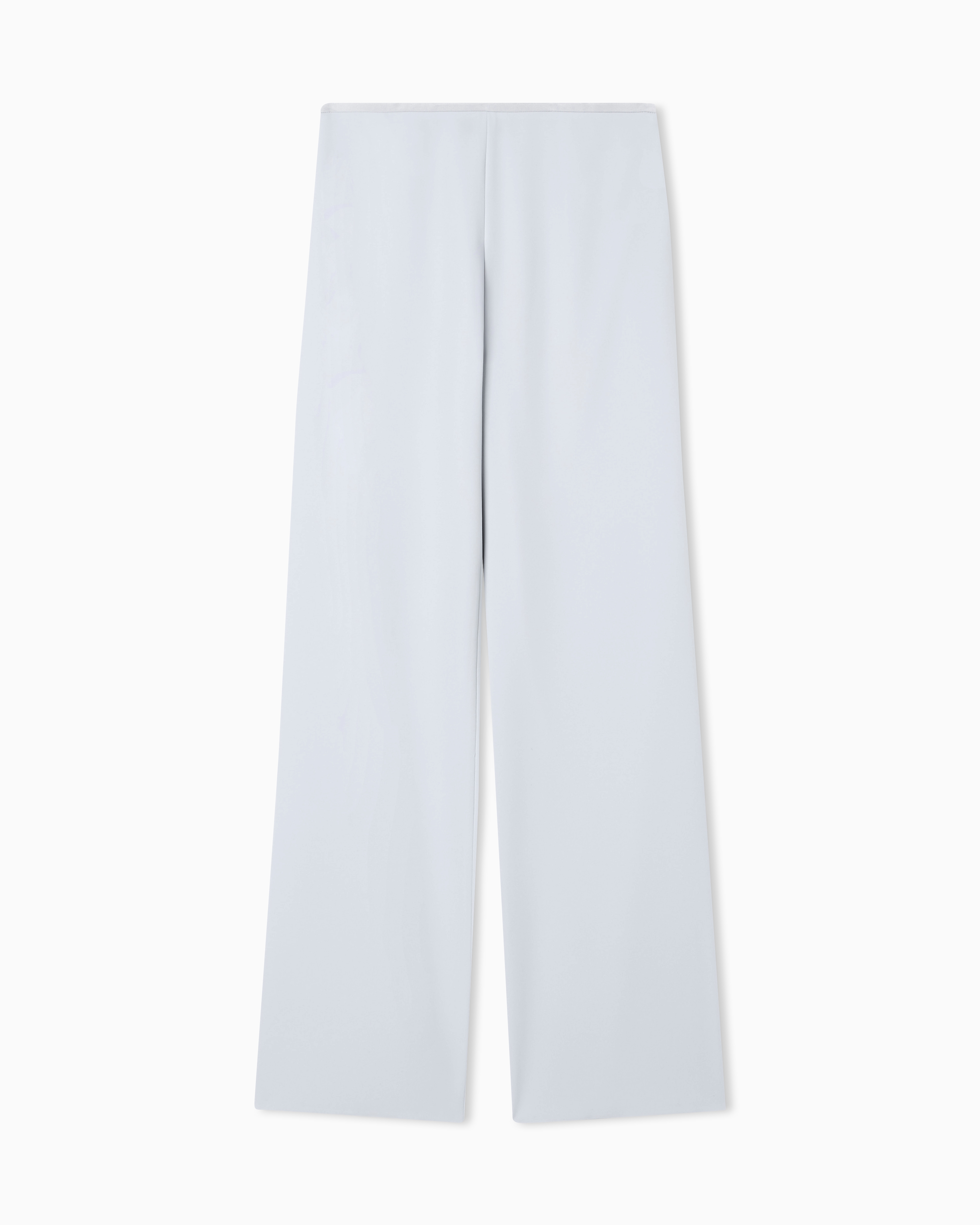 Emporio Armani Pantaloni Palazzo In Tecno Cady