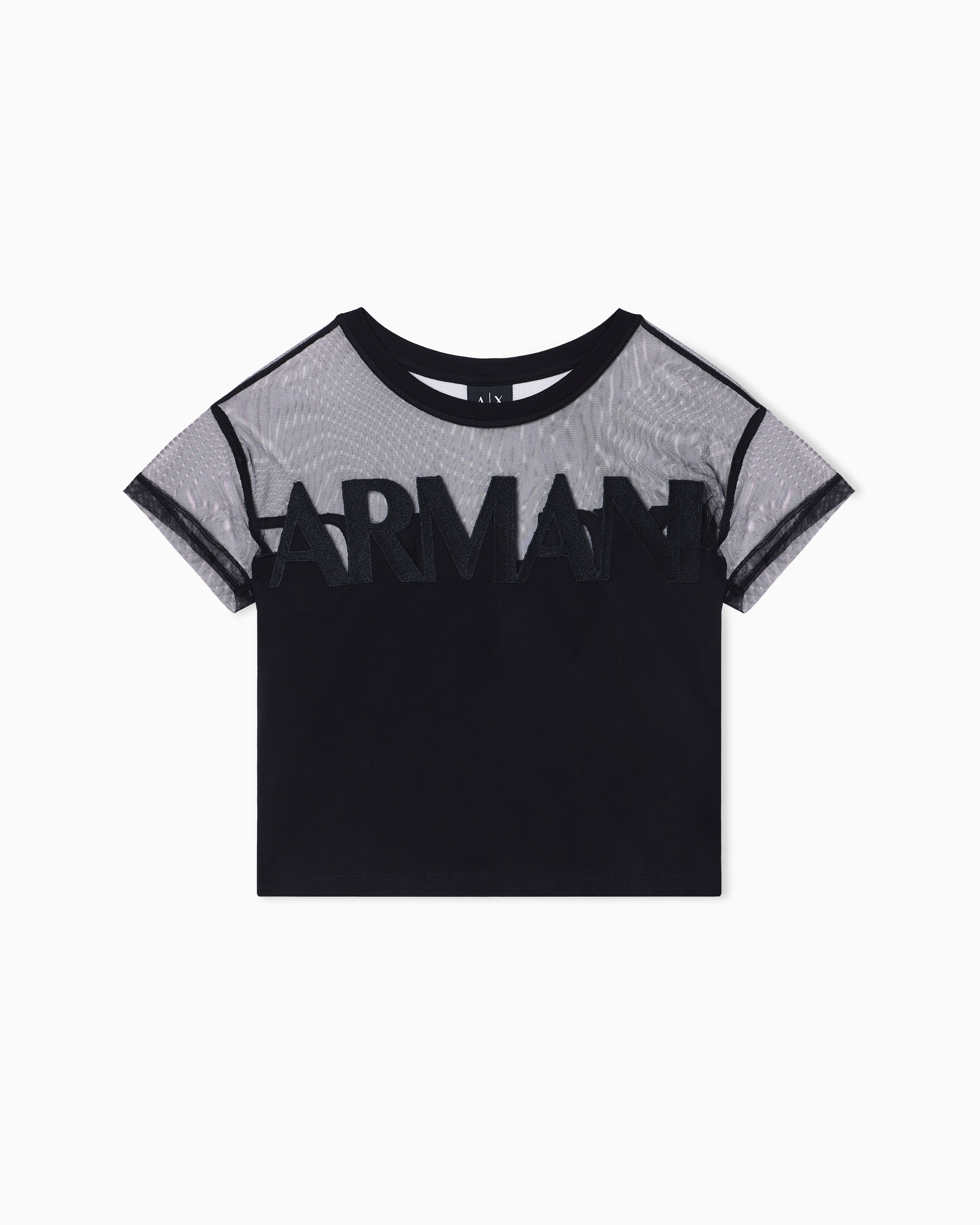 Armani Exchange T-Shirt Regular Fit In Jersey Di Cotone