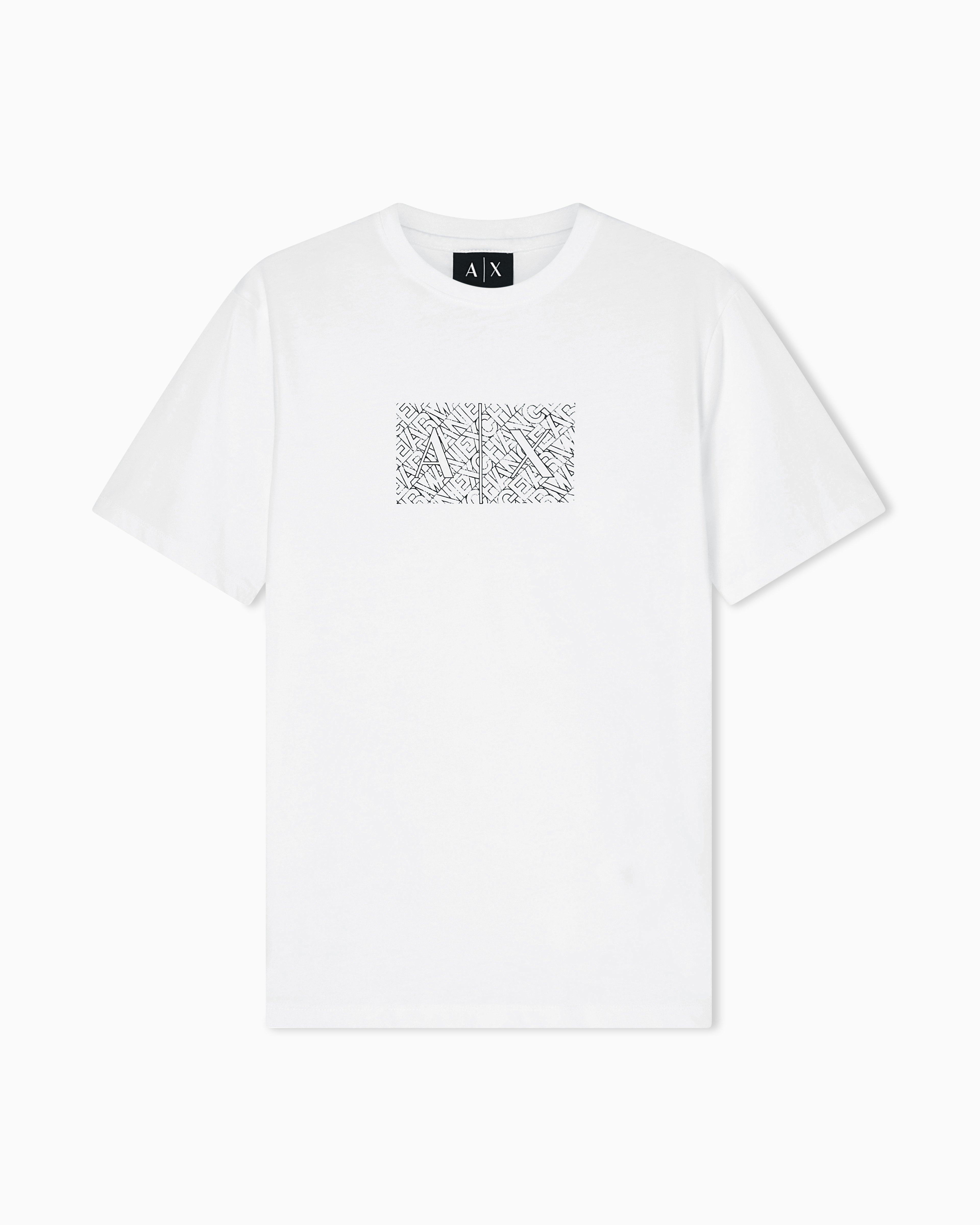 Armani Exchange White Slim Fit T-Shirt In Classic Cotton Jersey