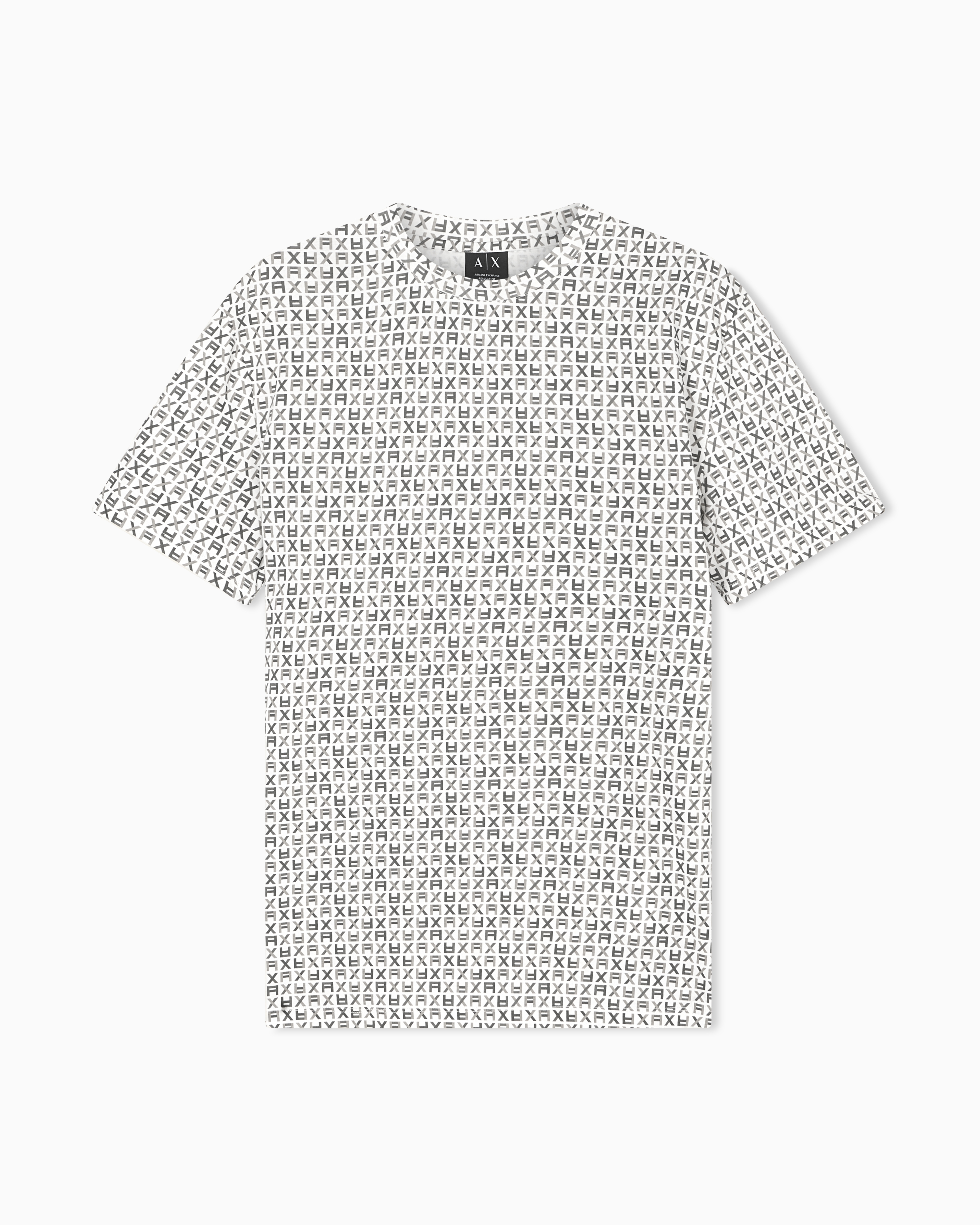 Armani Exchange Beige Regular Fit T-Shirt In Classic Cotton Jersey