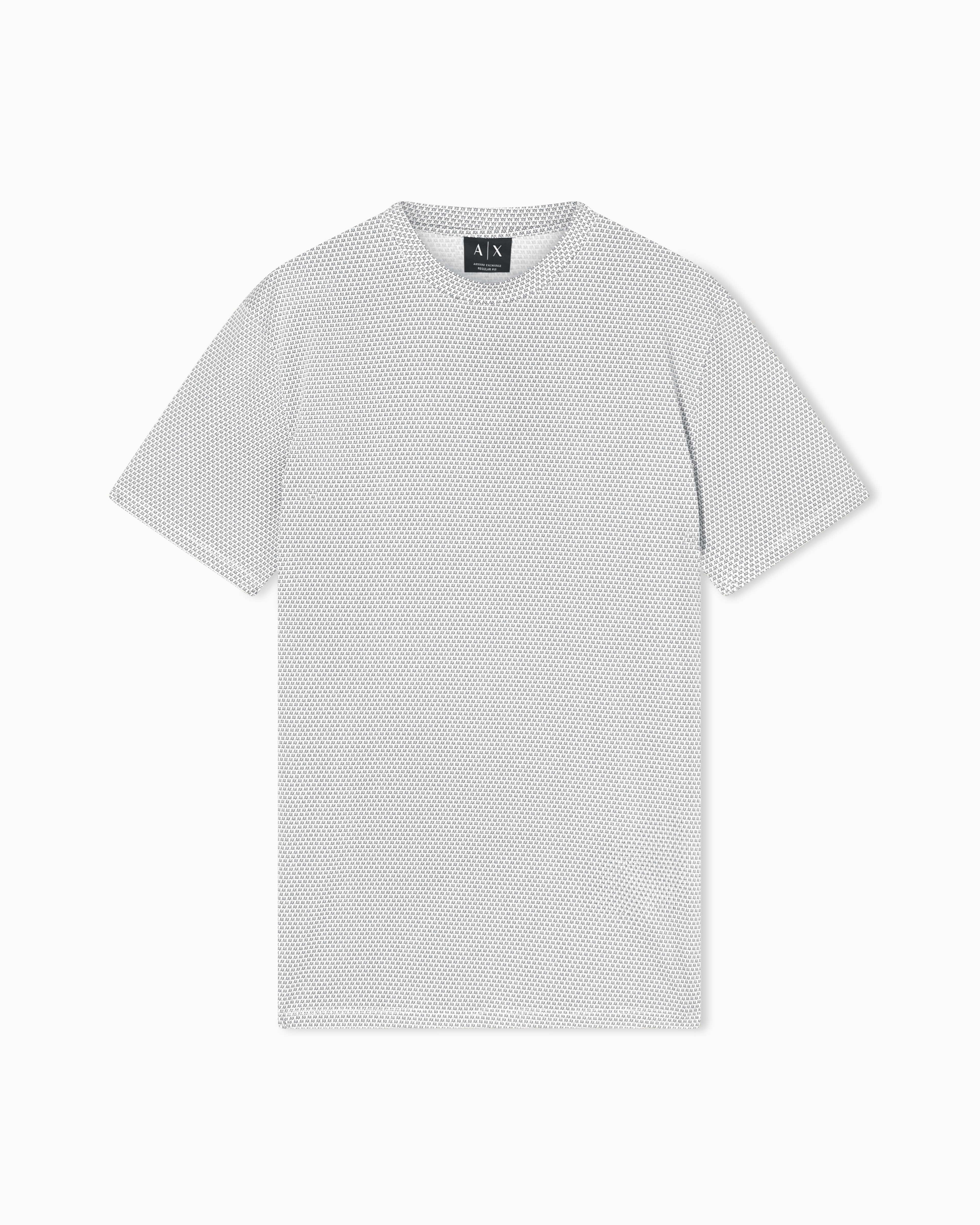 Armani Exchange Grey Regular Fit Cotton T-Shirt