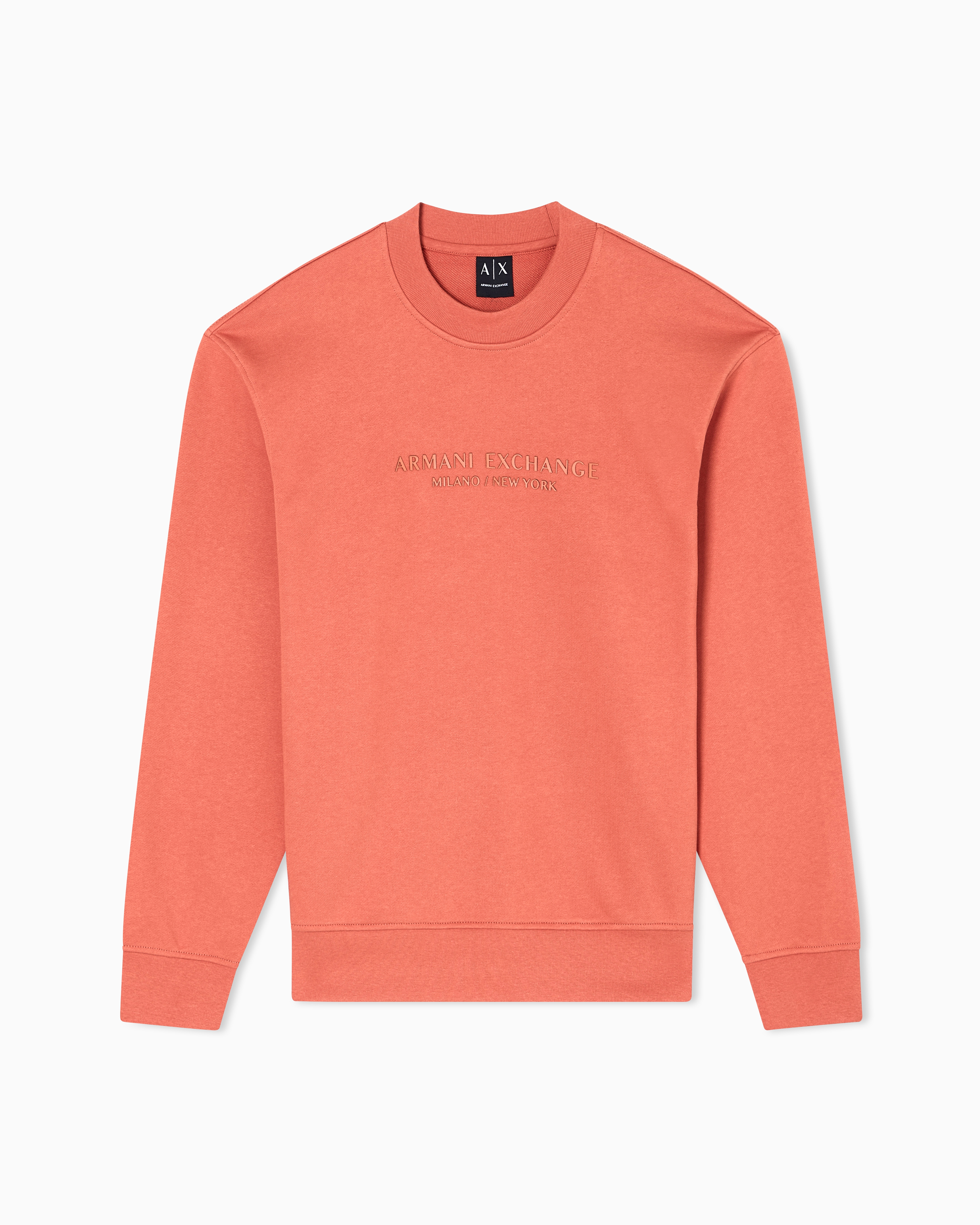 Crewneck sweatshirt with tone logo