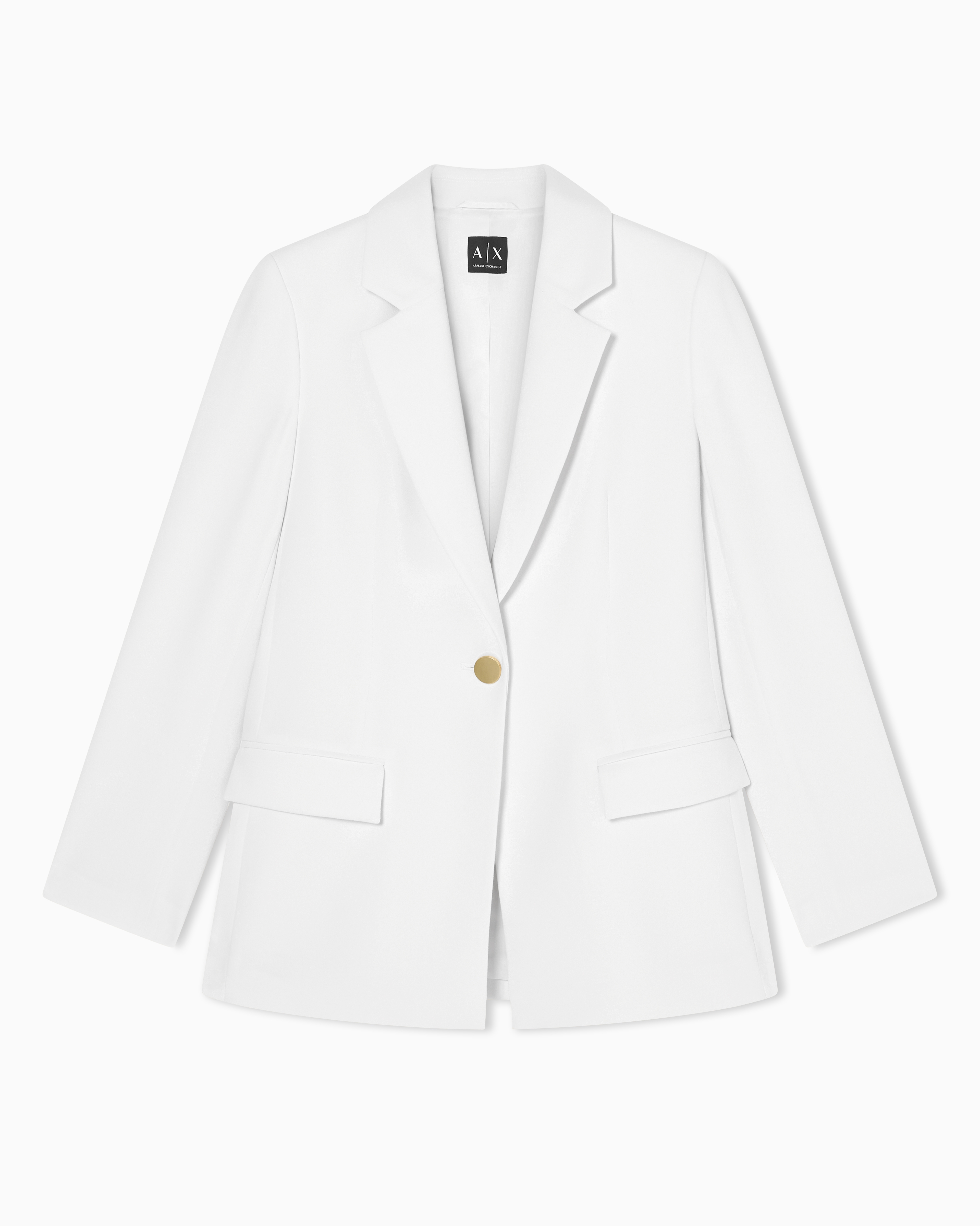 Armani Exchange White Crepe Jacket