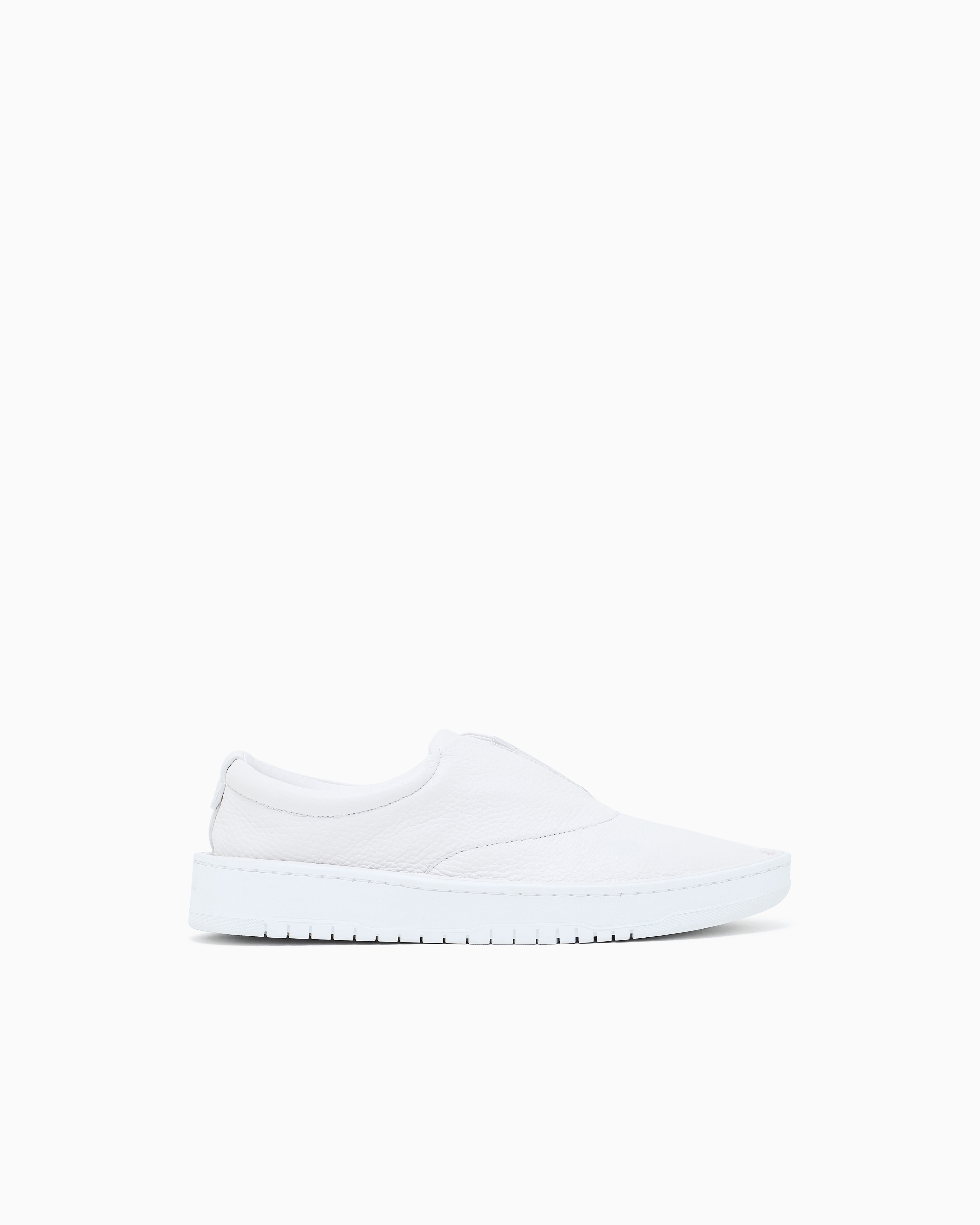 Giorgio Armani White Deerskin Slip-Ons