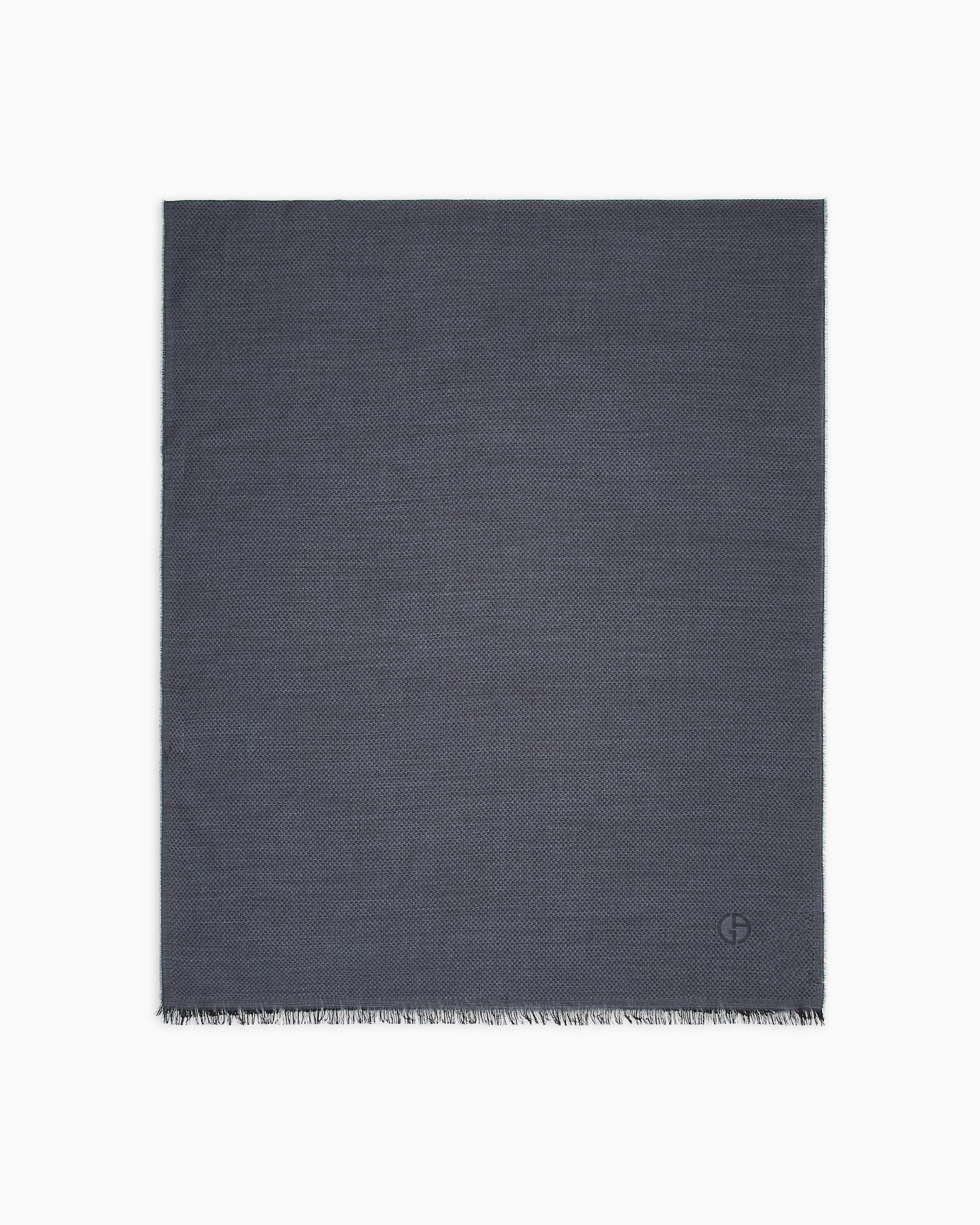 Giorgio Armani Grey Cashmere, Modal, Cotton And Silk Stole