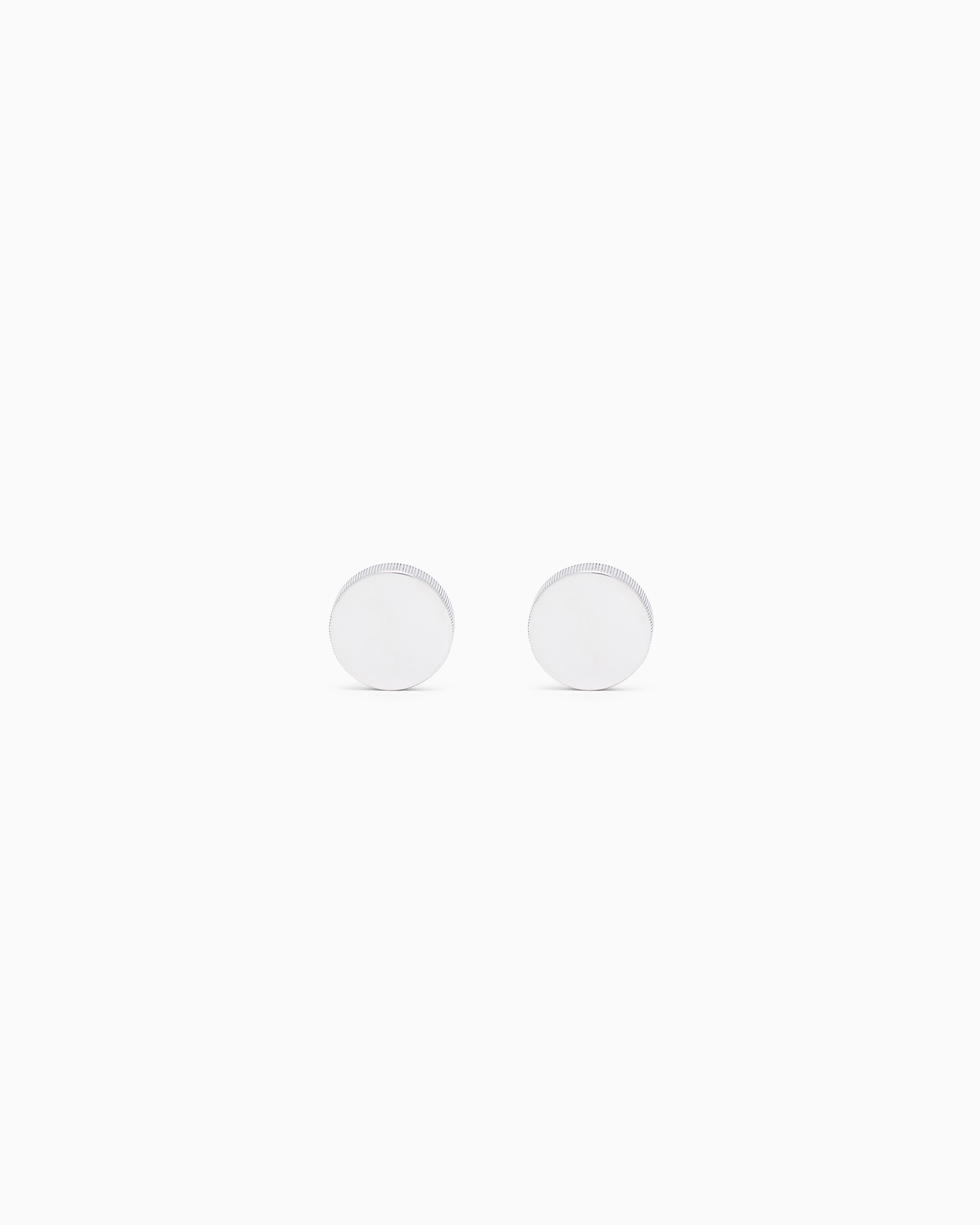 Giorgio Armani Silver Sterling Cufflinks With Milleraies Insert