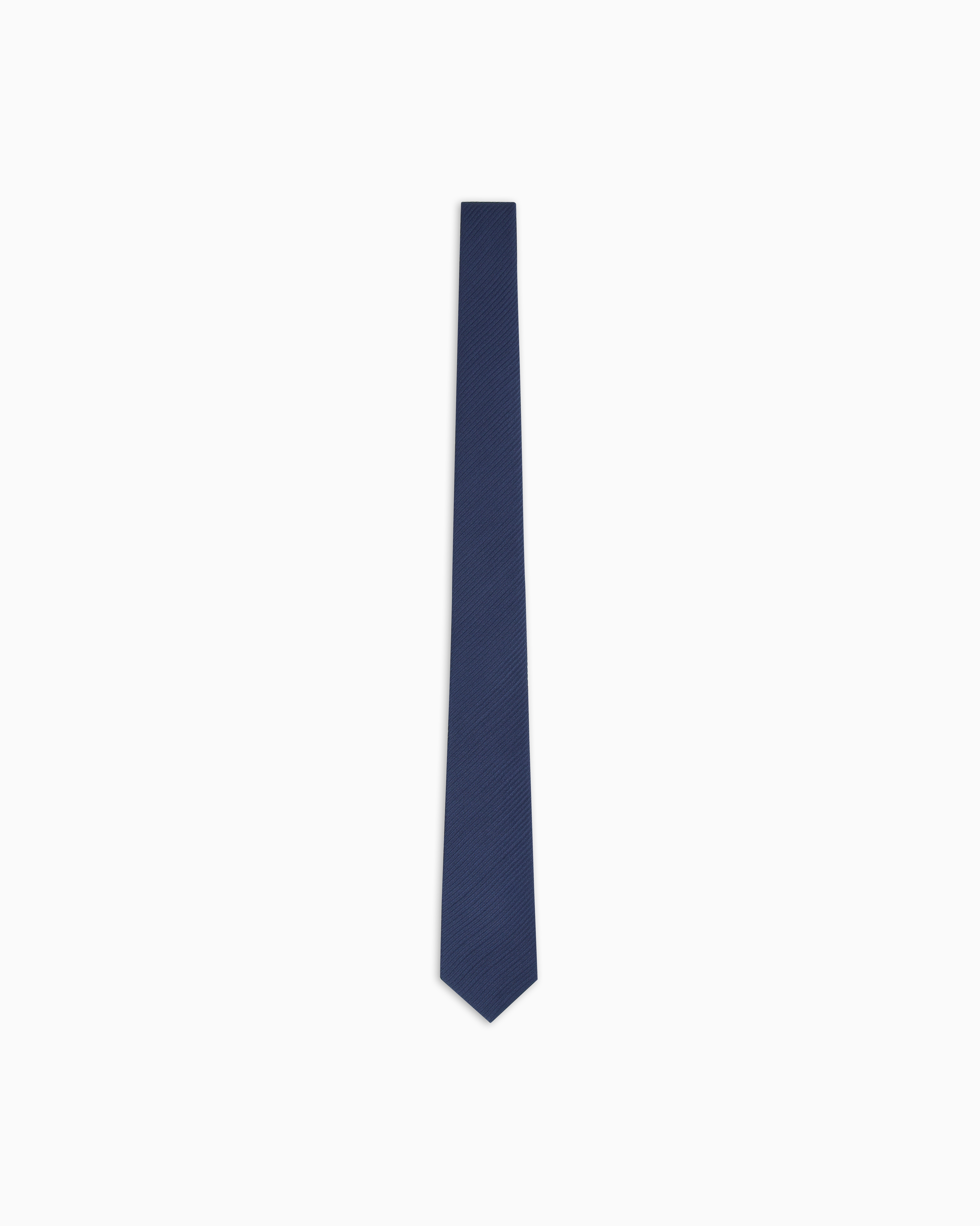 Giorgio Armani Blue Viscose And Silk Tie