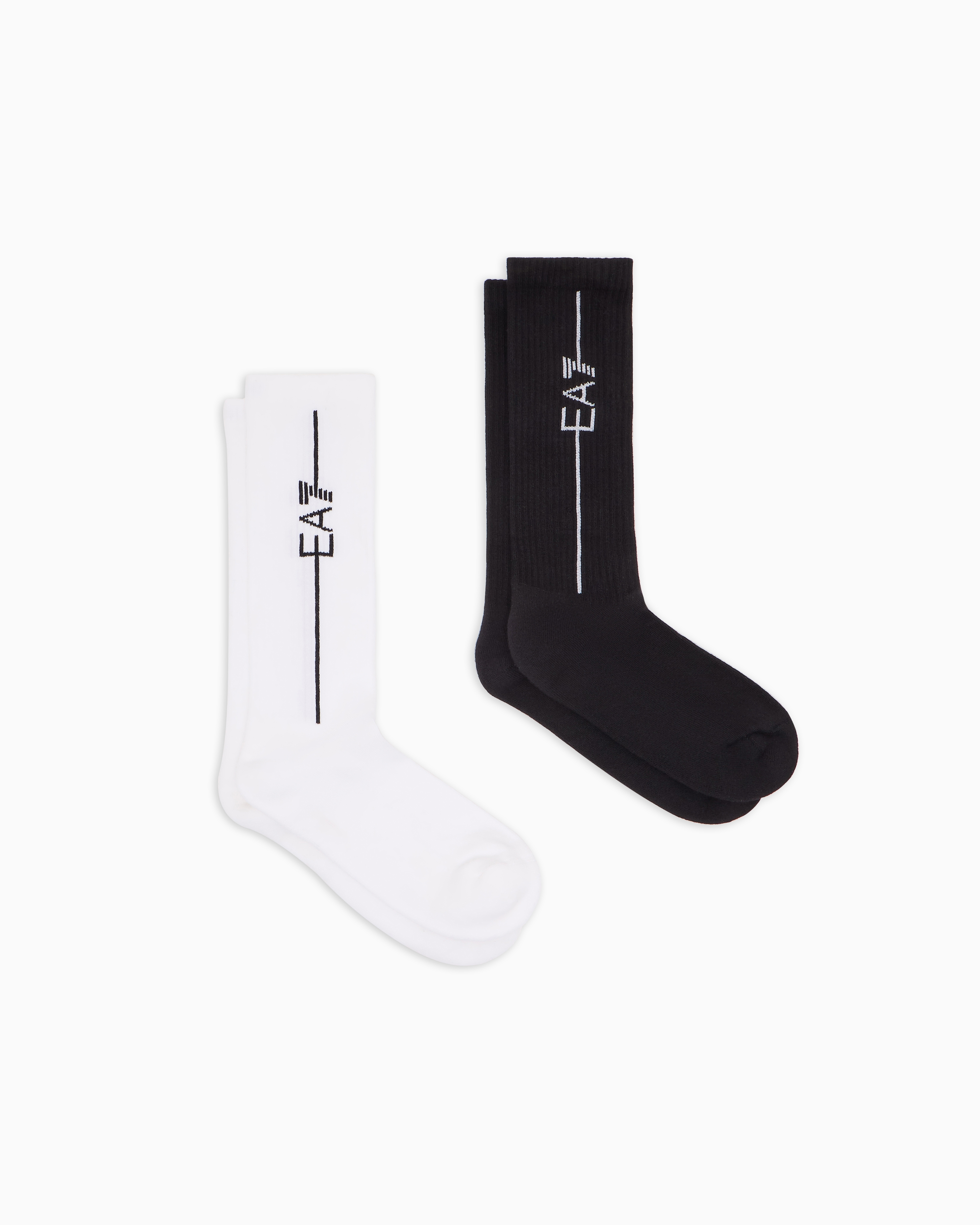 Ea7 Unisex Two-Tone Training Socks With Jacquard Logo Train Socks