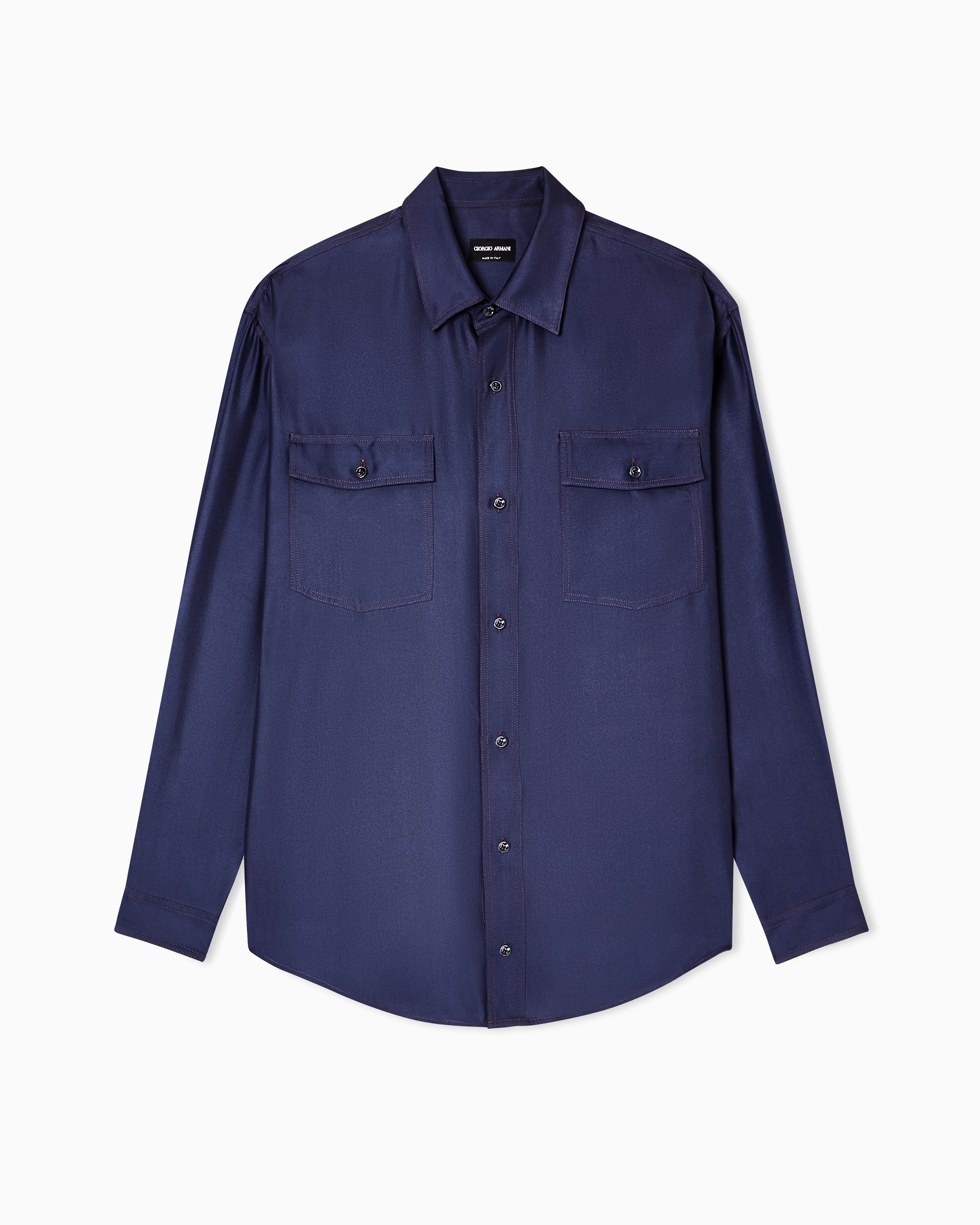 新品未使用タグ付き GIORGIO ARMANI ウォッシャブルシルクシャツ undefined