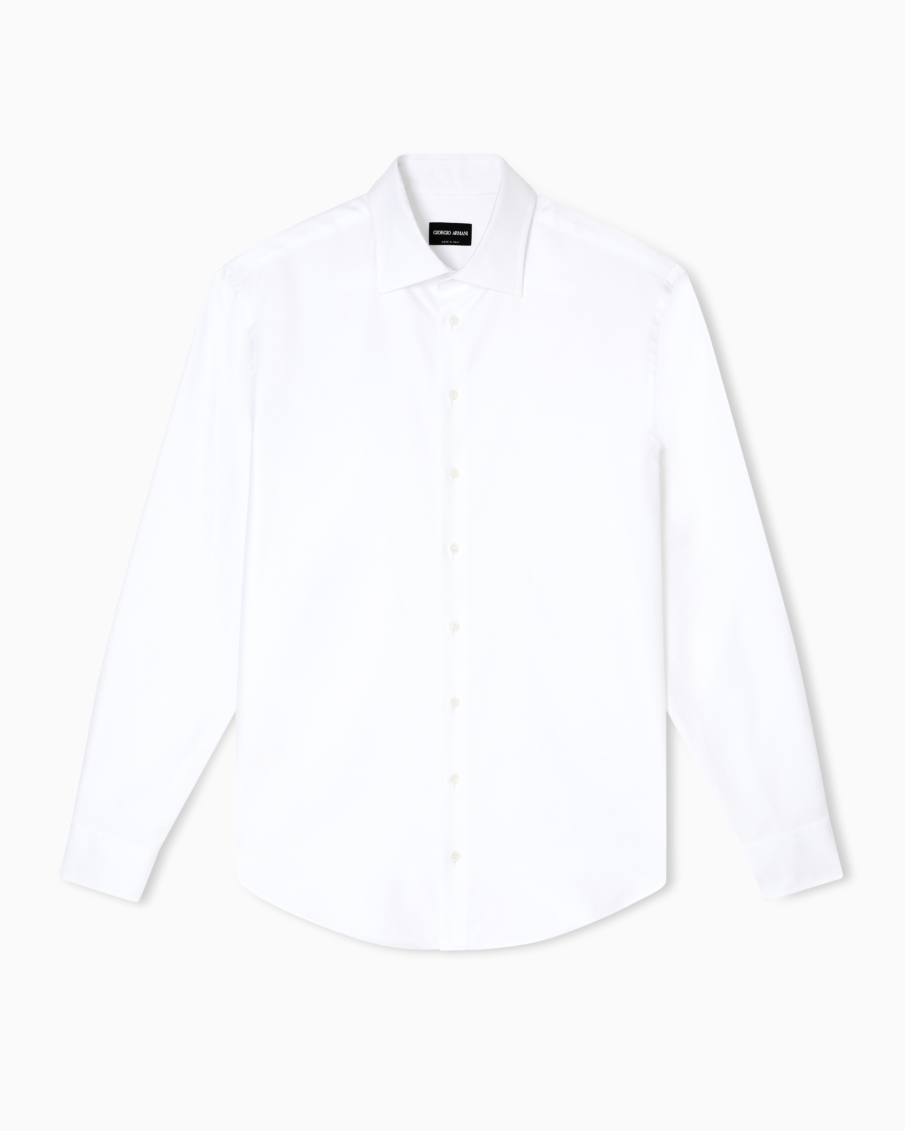 Giorgio Armani シャツ クラシックシャツ コットン マイクロテクスチャー | Giorgio Armani