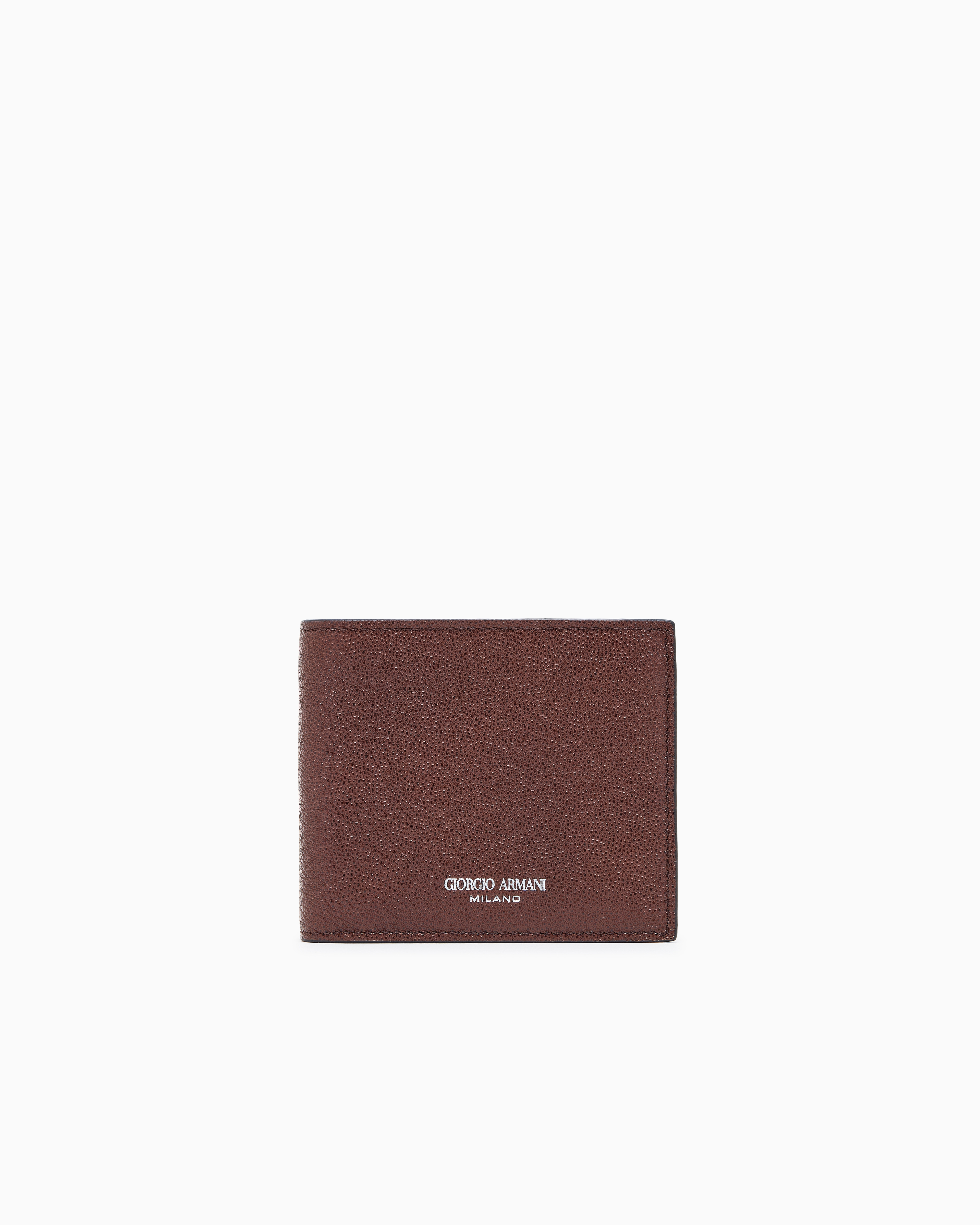 Giorgio Armani Brown Bifold Leather Wallet