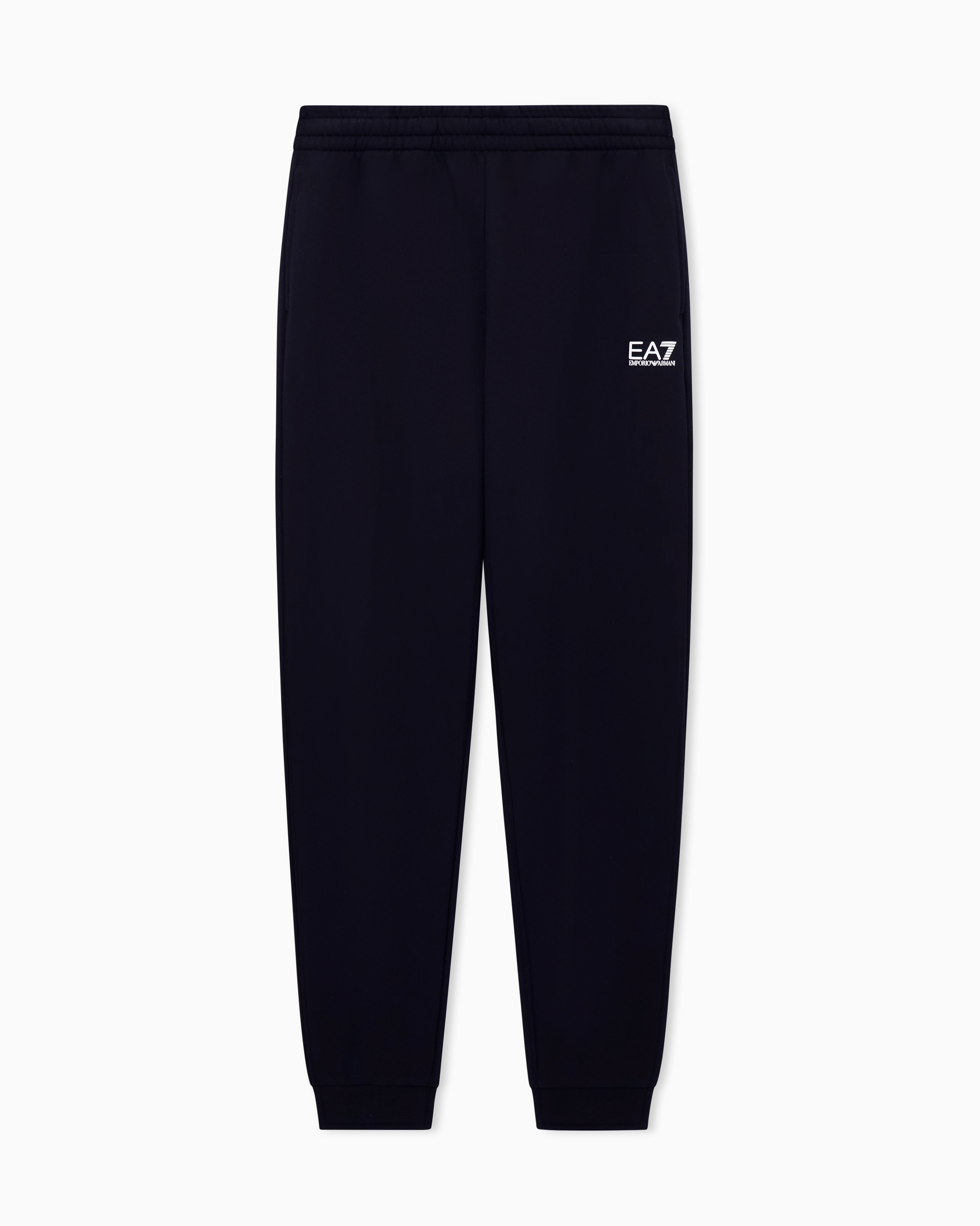 Ea7 Black Pants Core Identity Regular Fit Jersey
