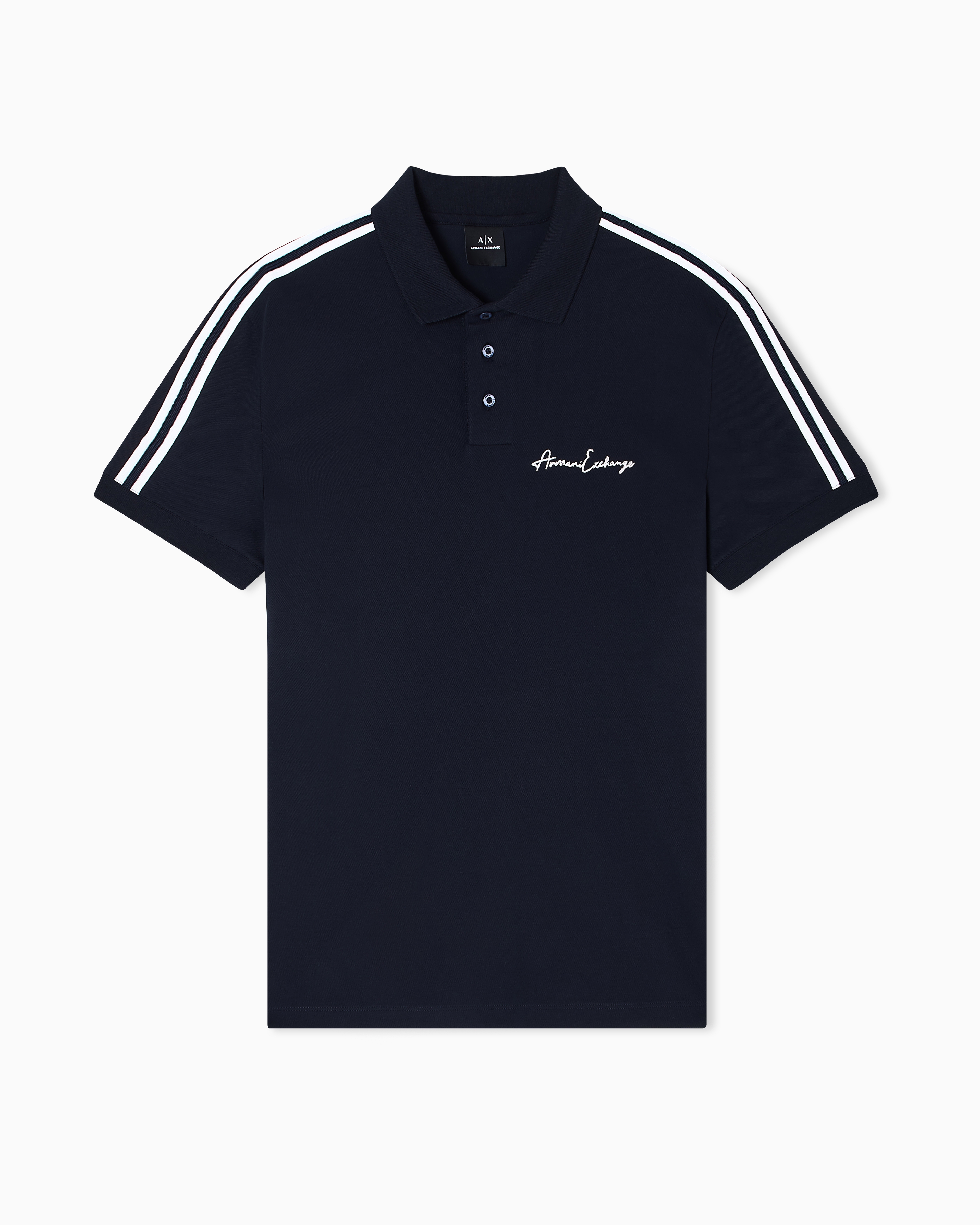 Armani Exchange Uomo Polo Piquet Stretch: Eleganza Casual Senza Tempo
