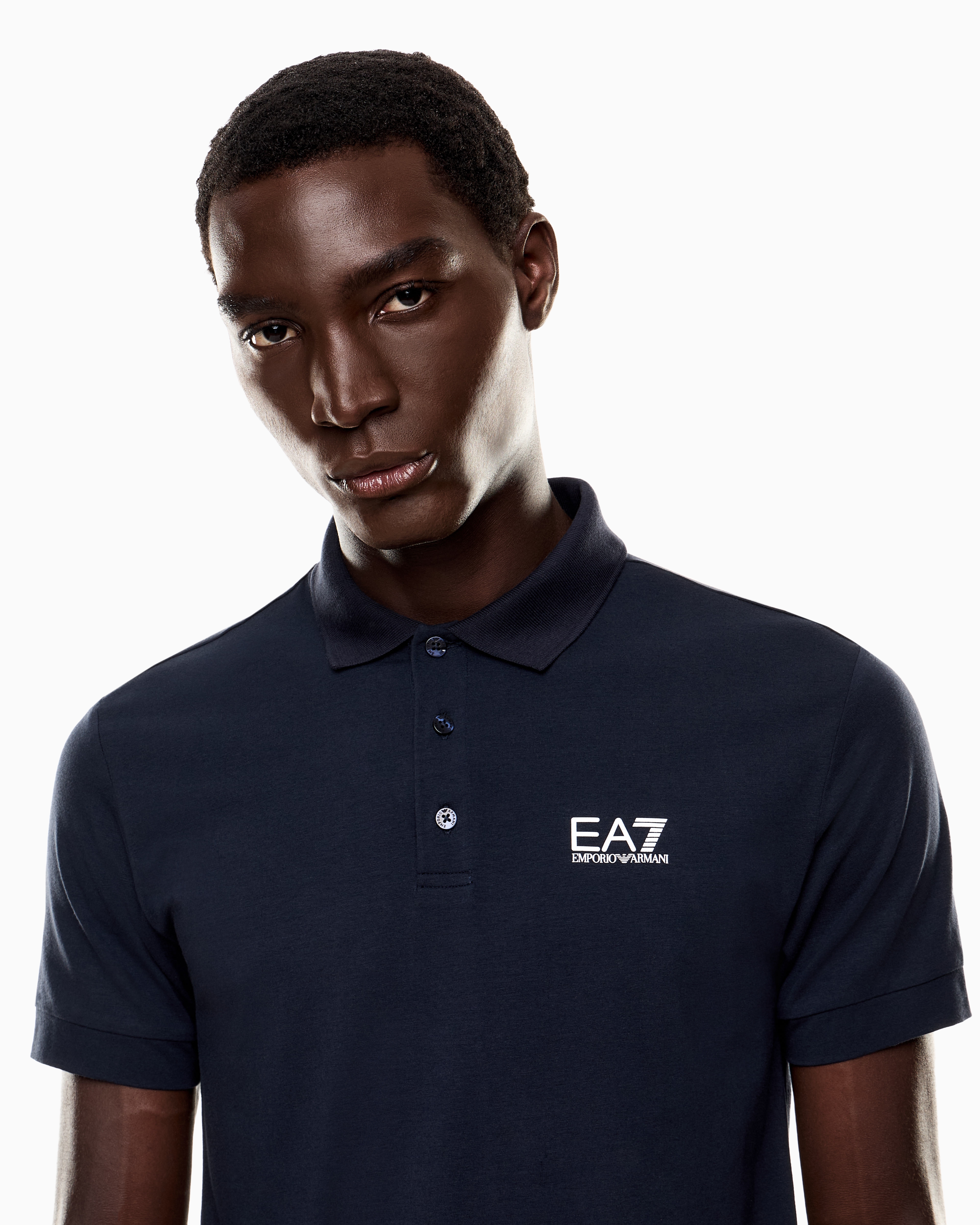 Polo shirt Core Identity slim fit in stretch cotton jersey | EA7