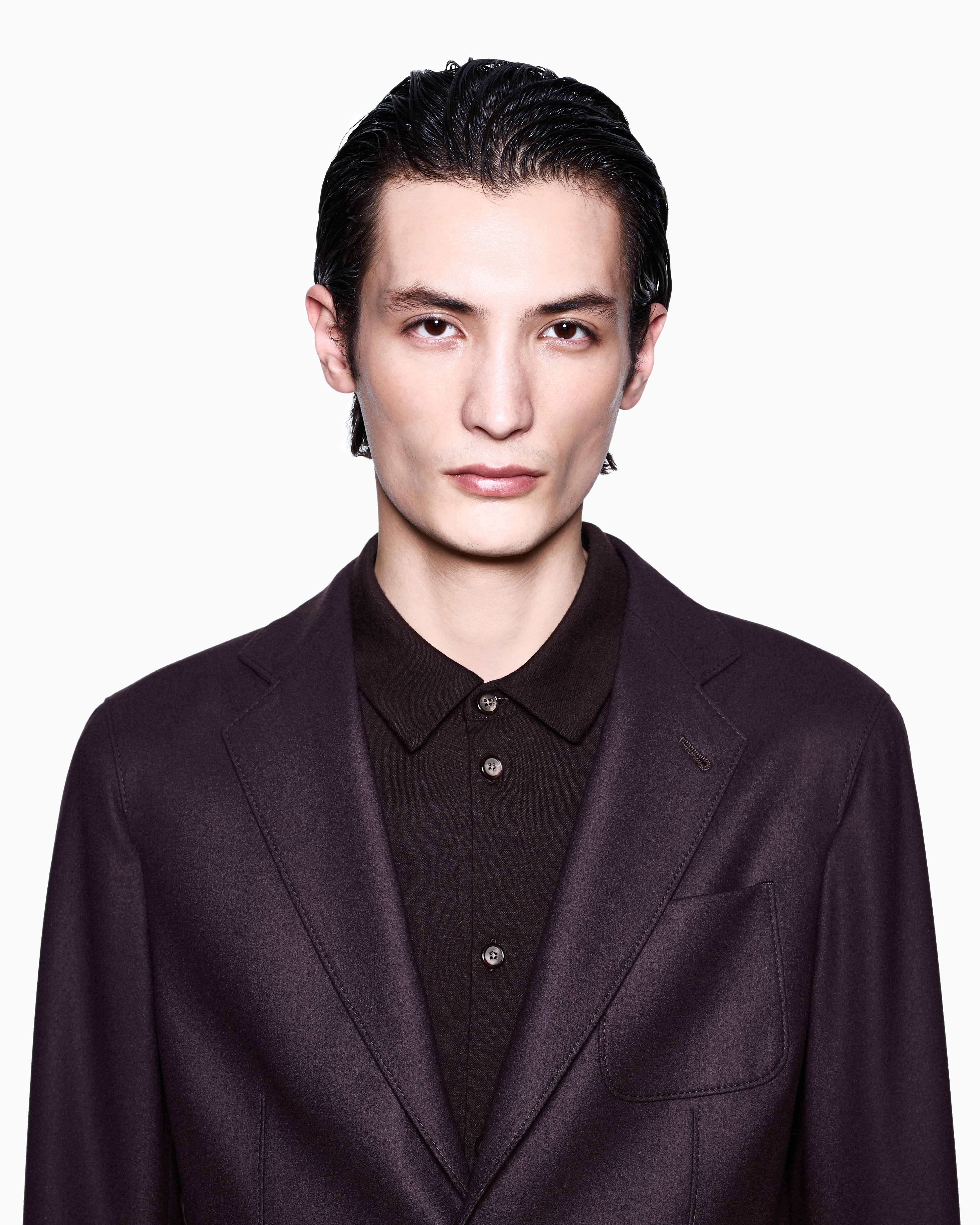 アプトンライン シングルブレストジャケット ストレッチカシミア