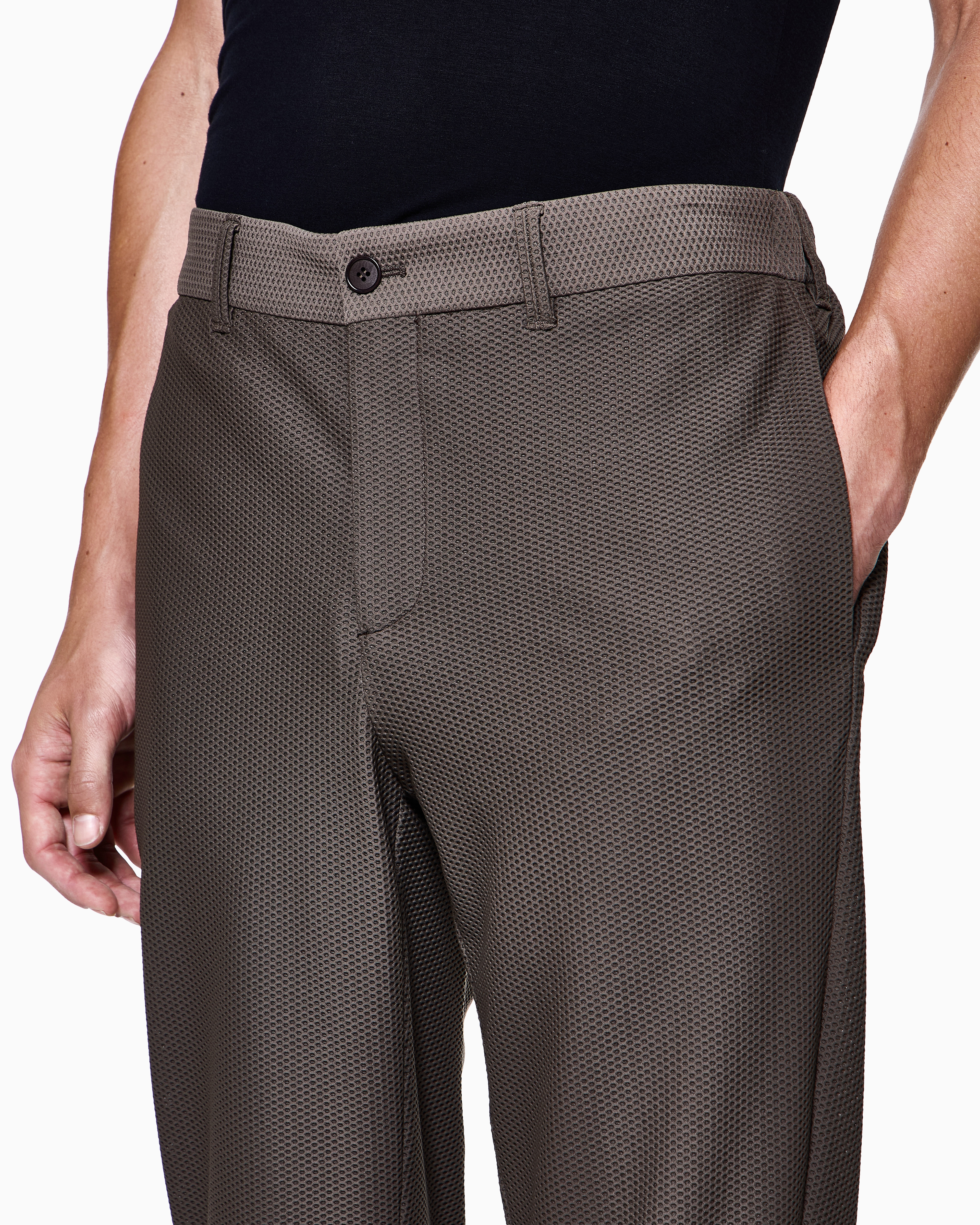 新品GIRGIOARMANIリネンスラクックグレーミックス50 undefined