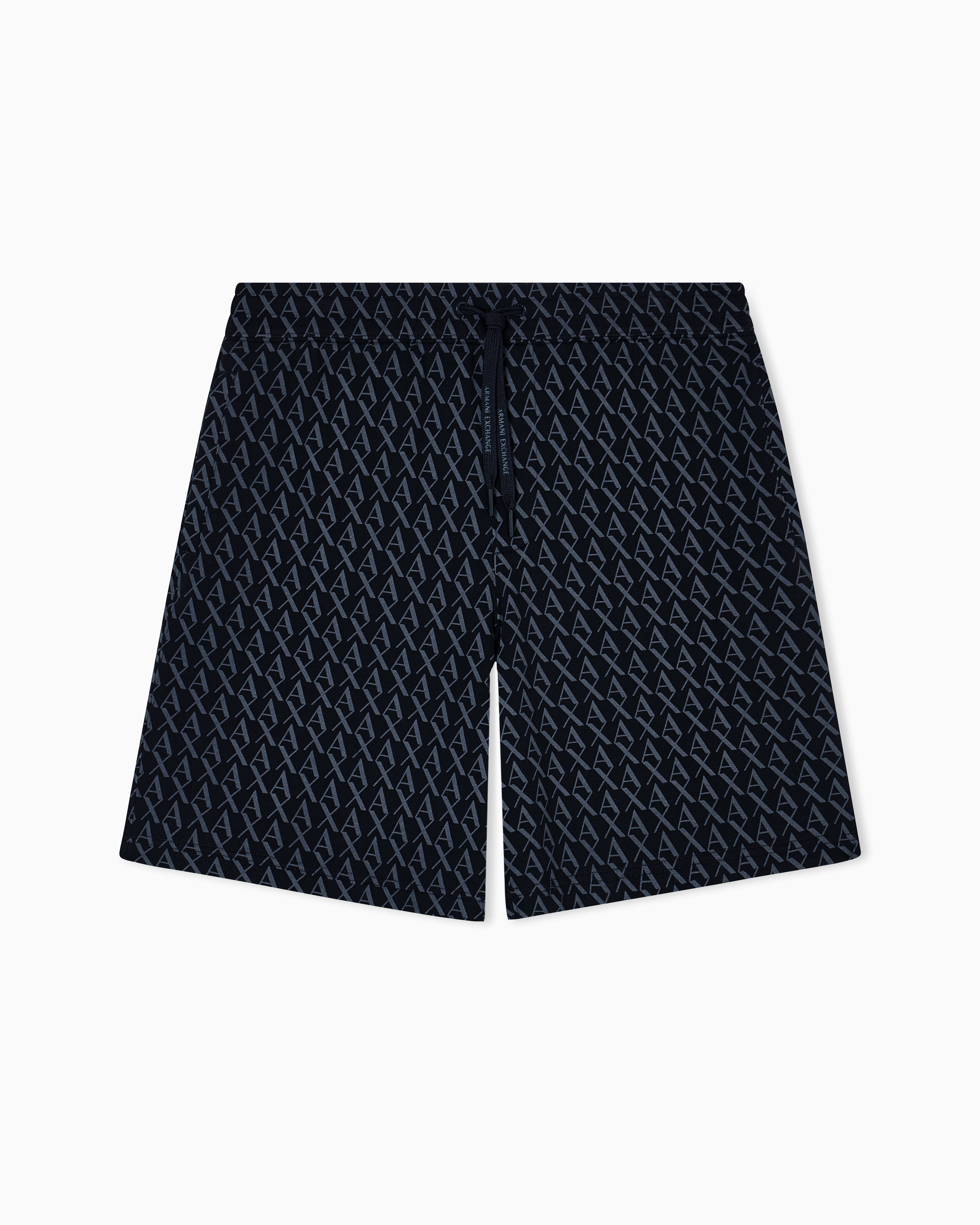 Armani Exchange Shorts Con Stampa Logo All-Over