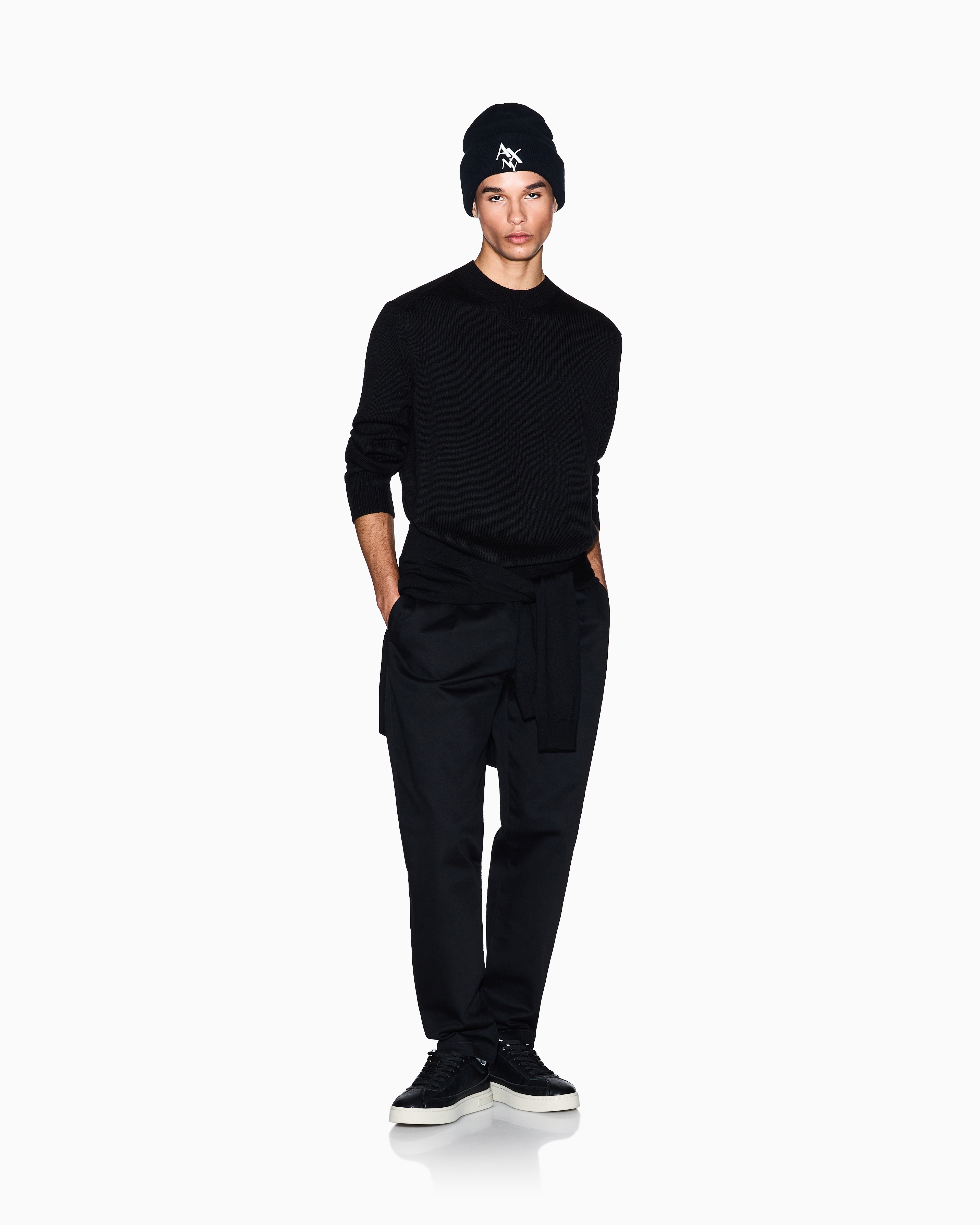 【希少】【armani】ラムレザー　ブラック　アルマーニ　ドライバーズニット 高評価レビュー 【希少】【armani】ラムレザー ブラック アルマーニ