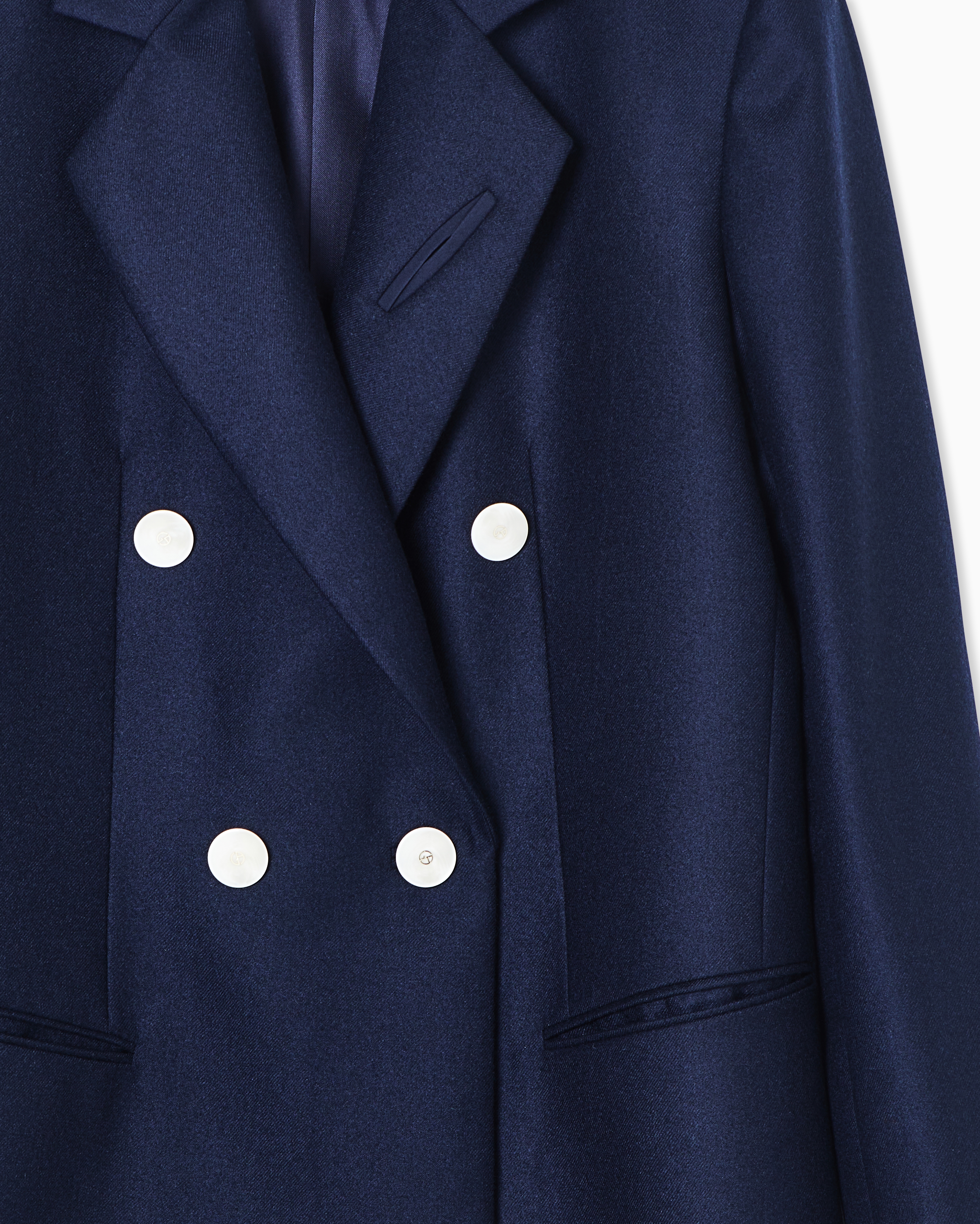 ダブルブレストジャケット カシミア フランネル | Giorgio Armani