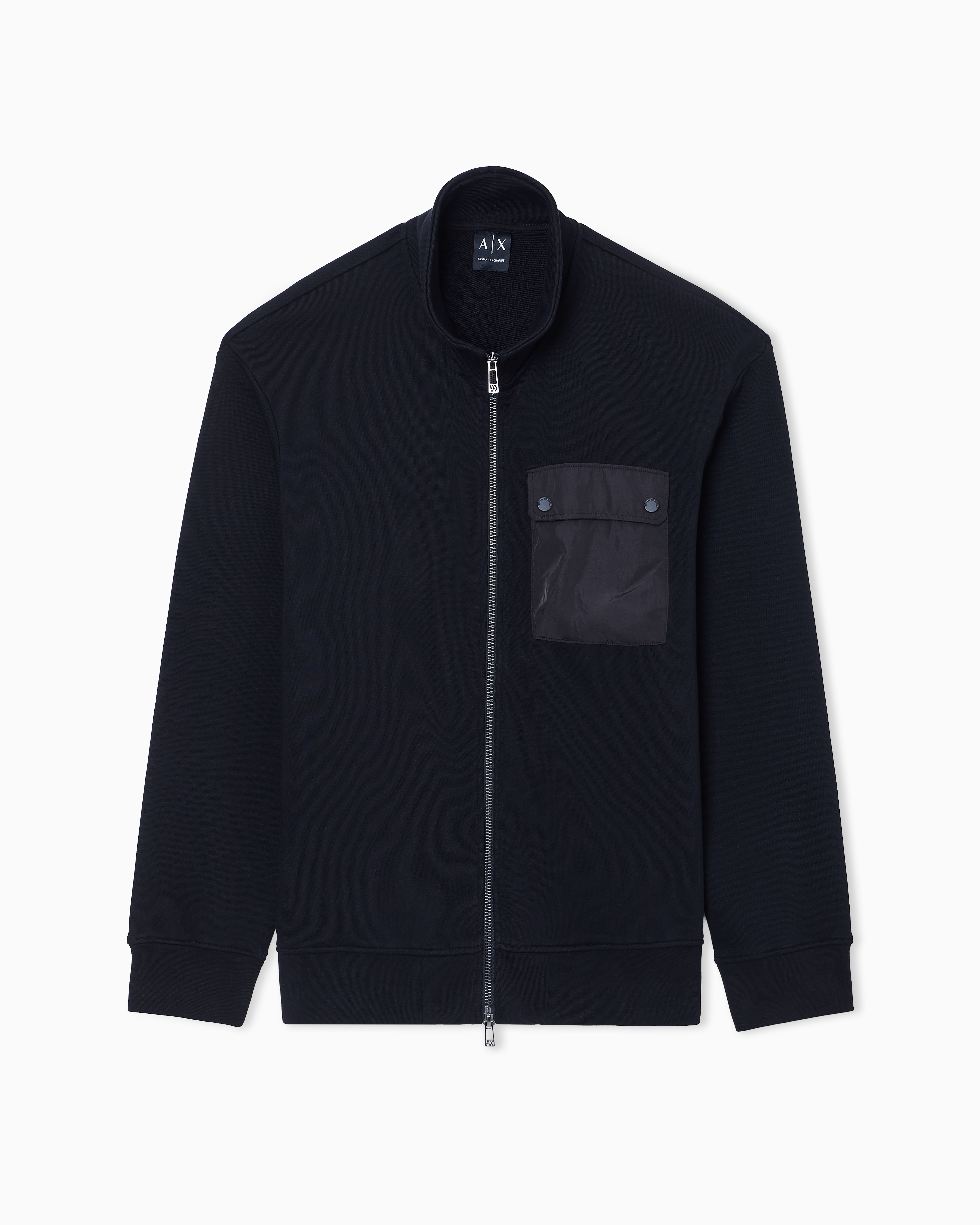 Full-zip sweatshirt with chest pocket | Armani Exchange