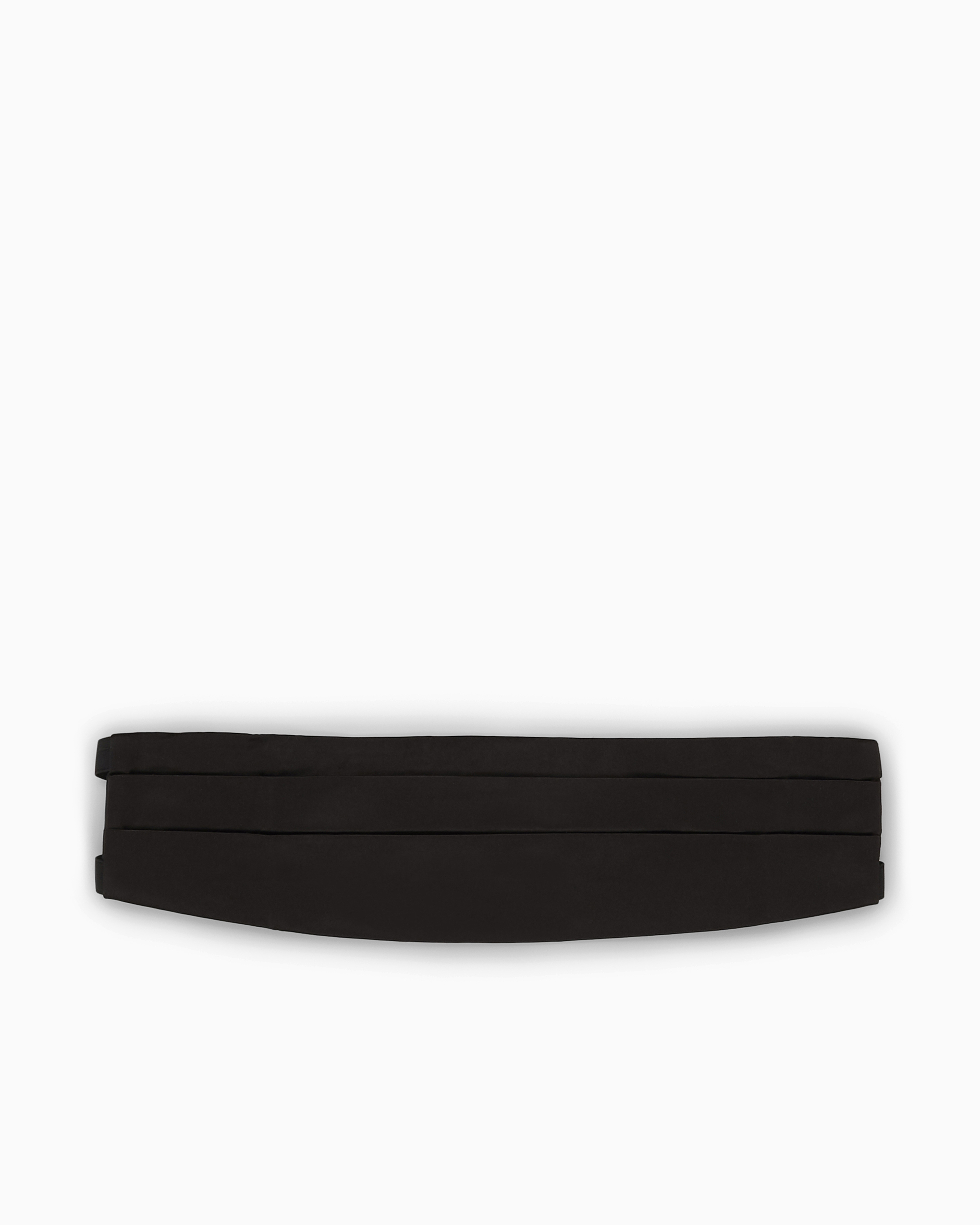 Giorgio Armani Black Silk Tuxedo Cummerbund