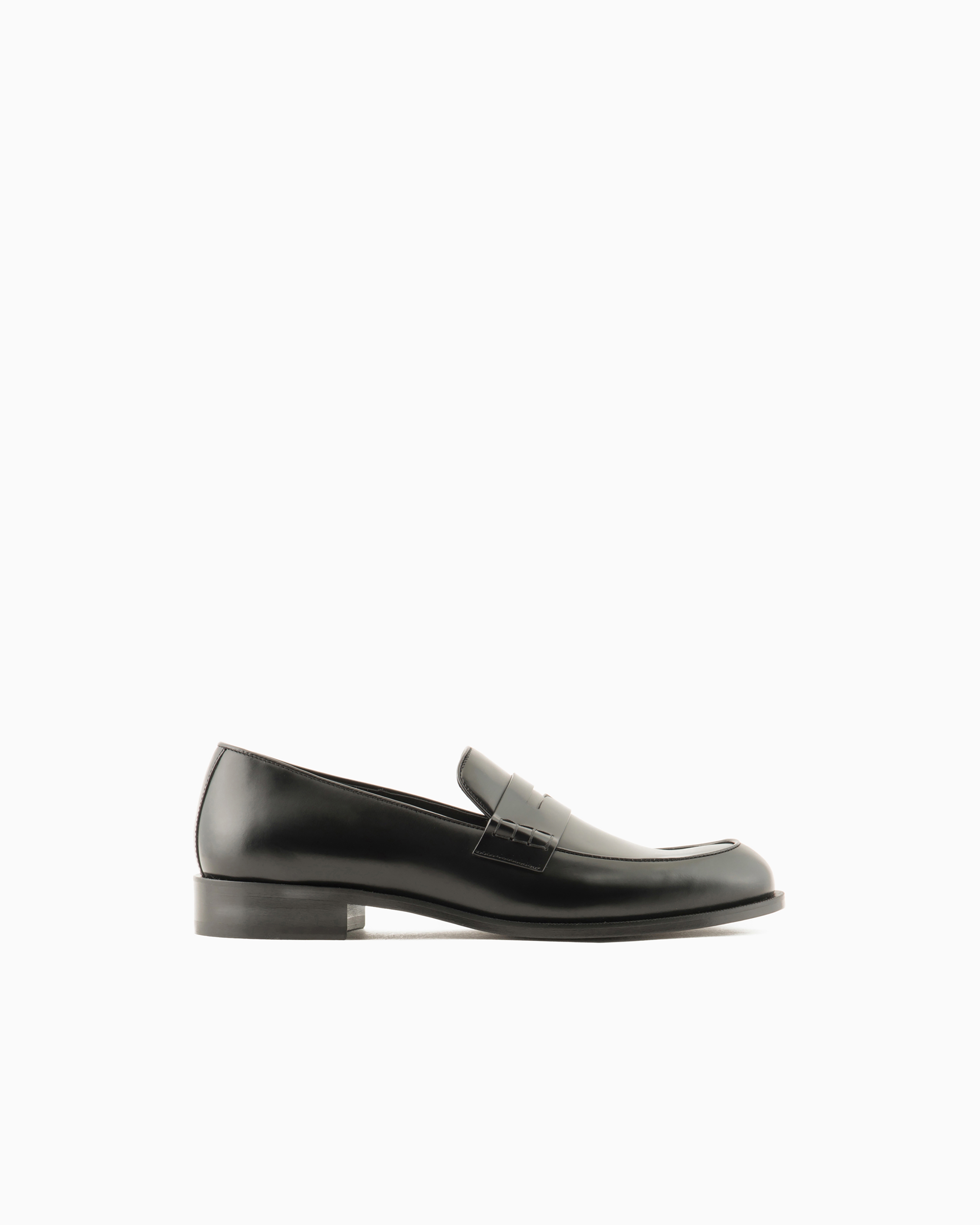 Giorgio Armani Men's Black Leather Loafers