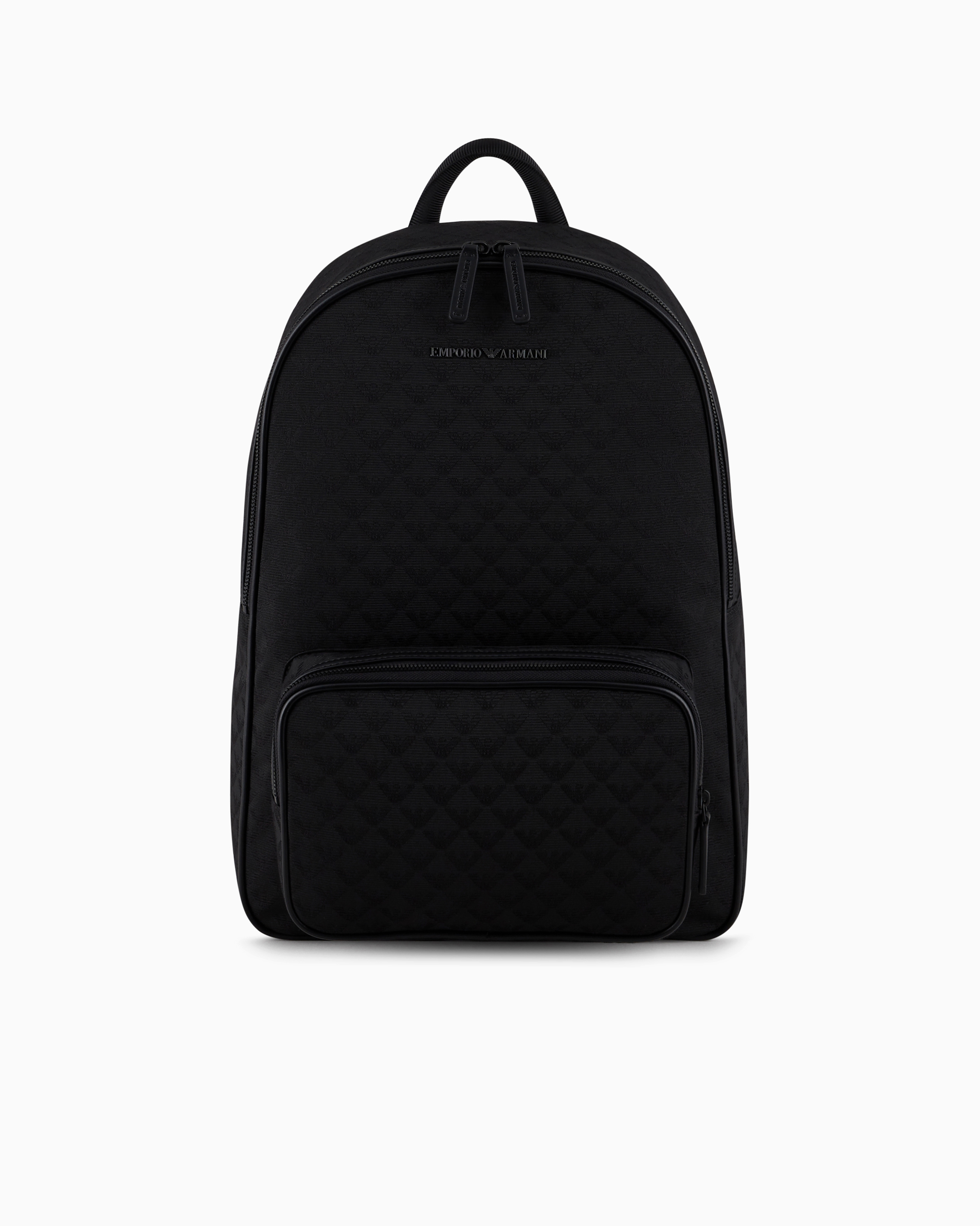 Emporio Armani Zaino In Nylon Jacquard Eagle All Over