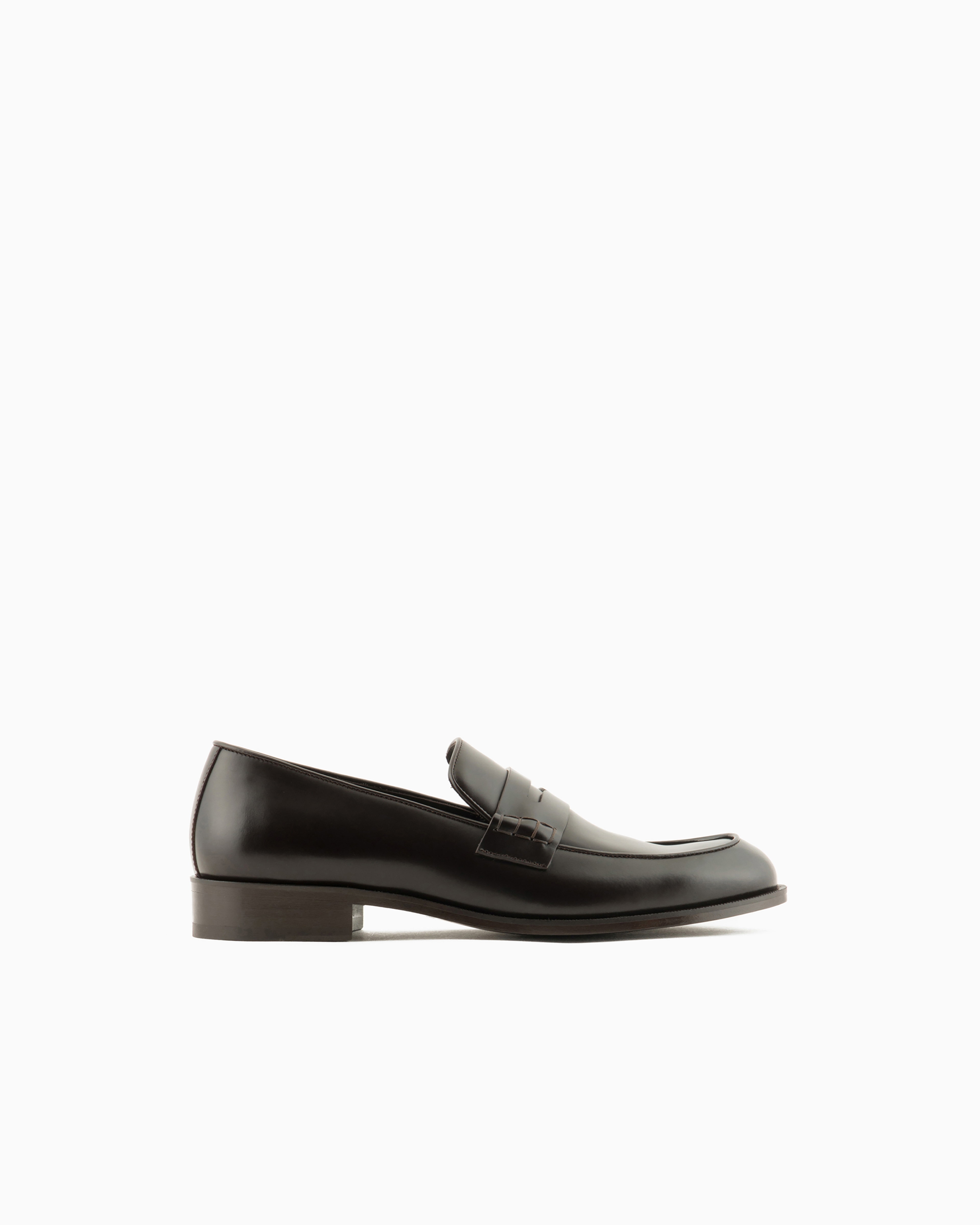 Giorgio Armani Brown Leather Loafers