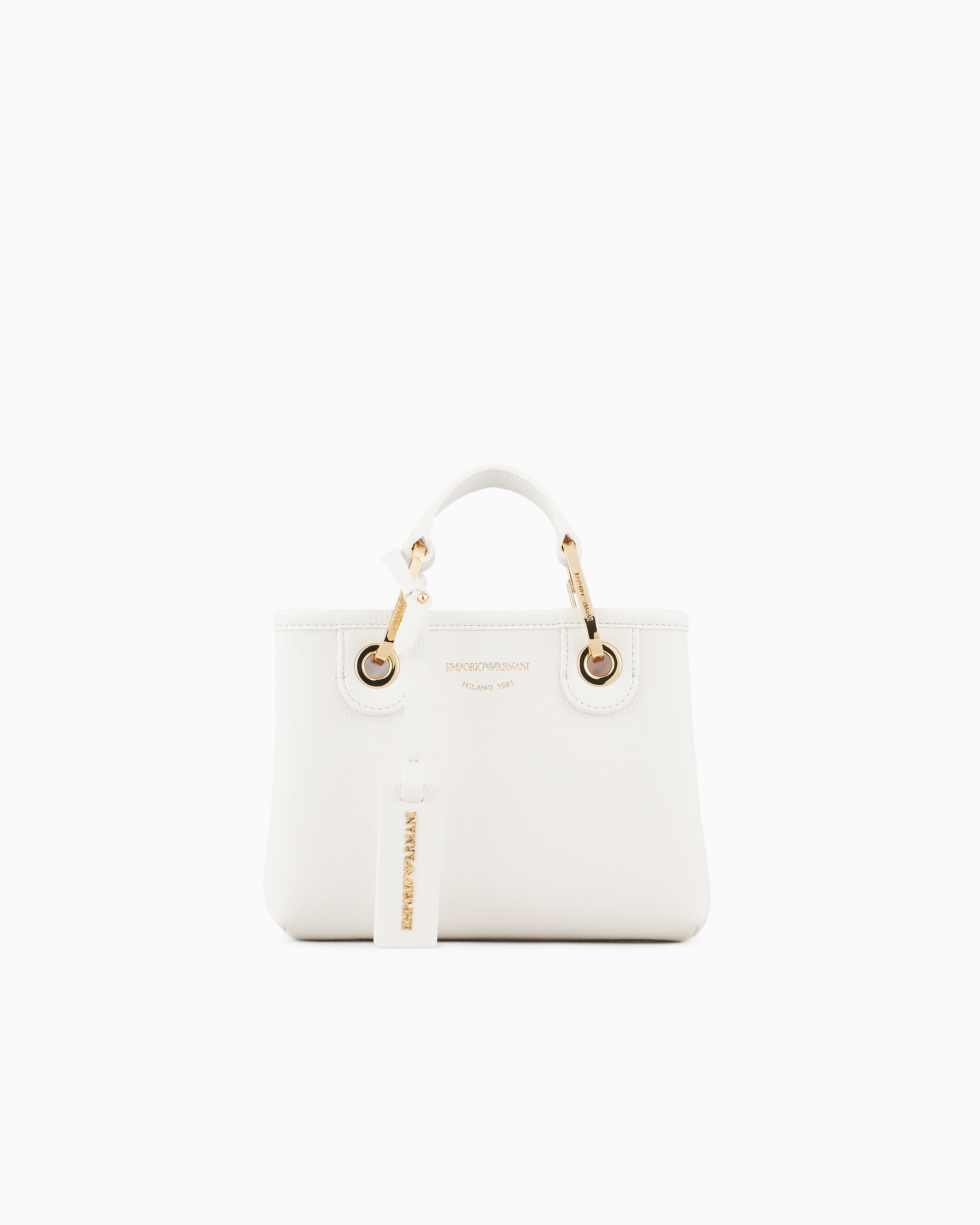 Emporio Armani White Crossbody Bag Unlined With Removable Strap Essential
