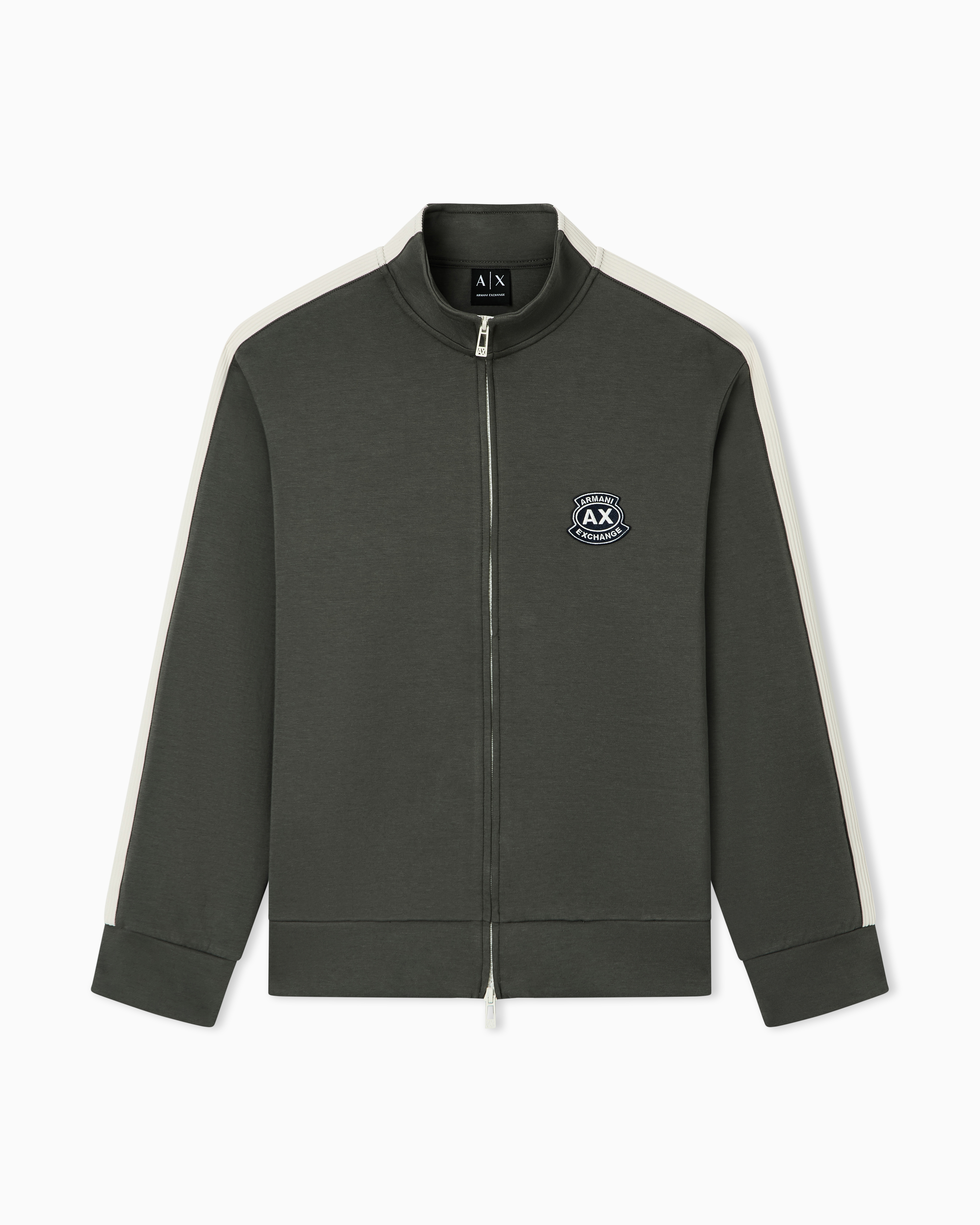 Armani Exchange Felpa In Cotone Bonded Stretch