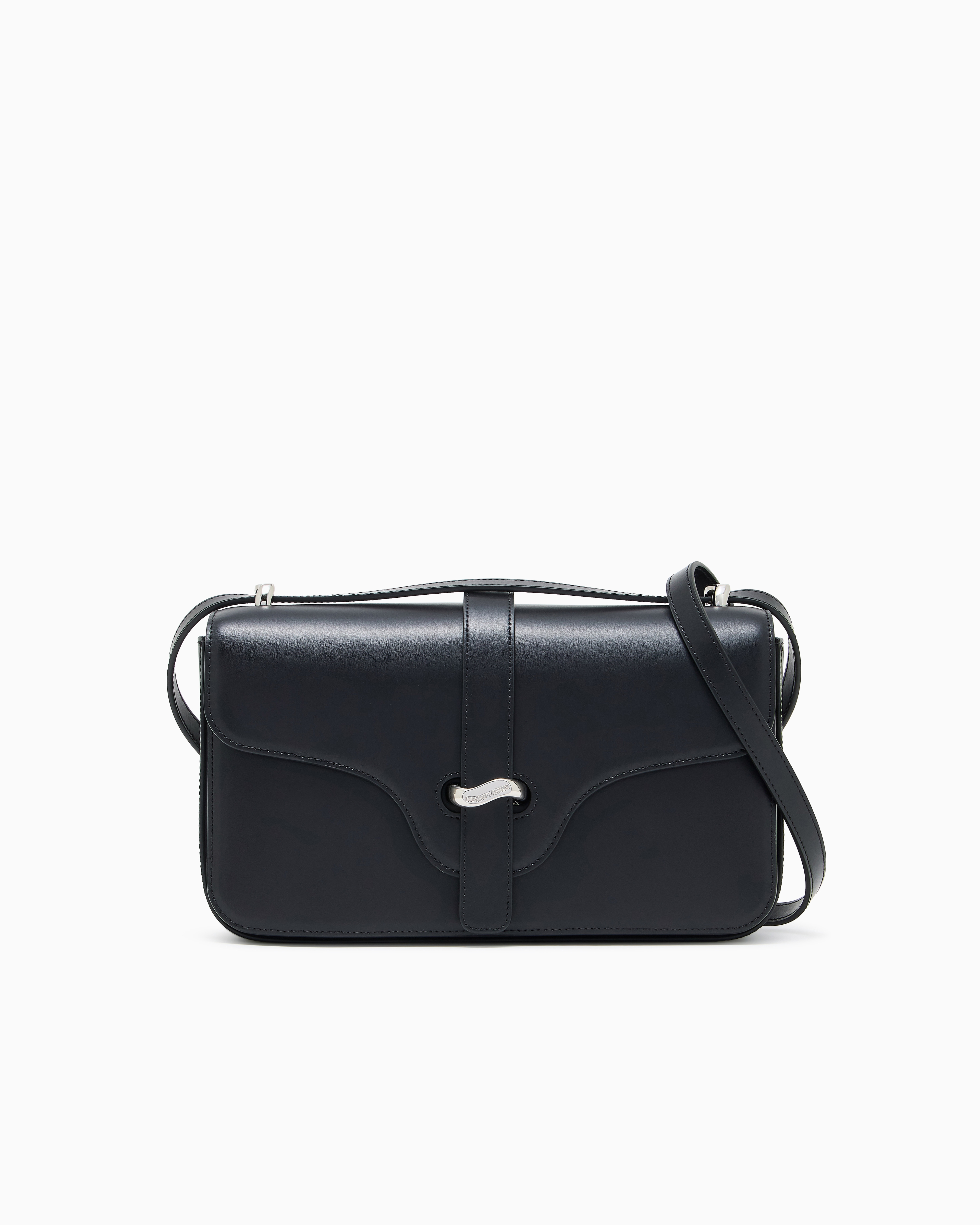 Emporio Armani Borsa A Spalla Grande In Pelle Liscia