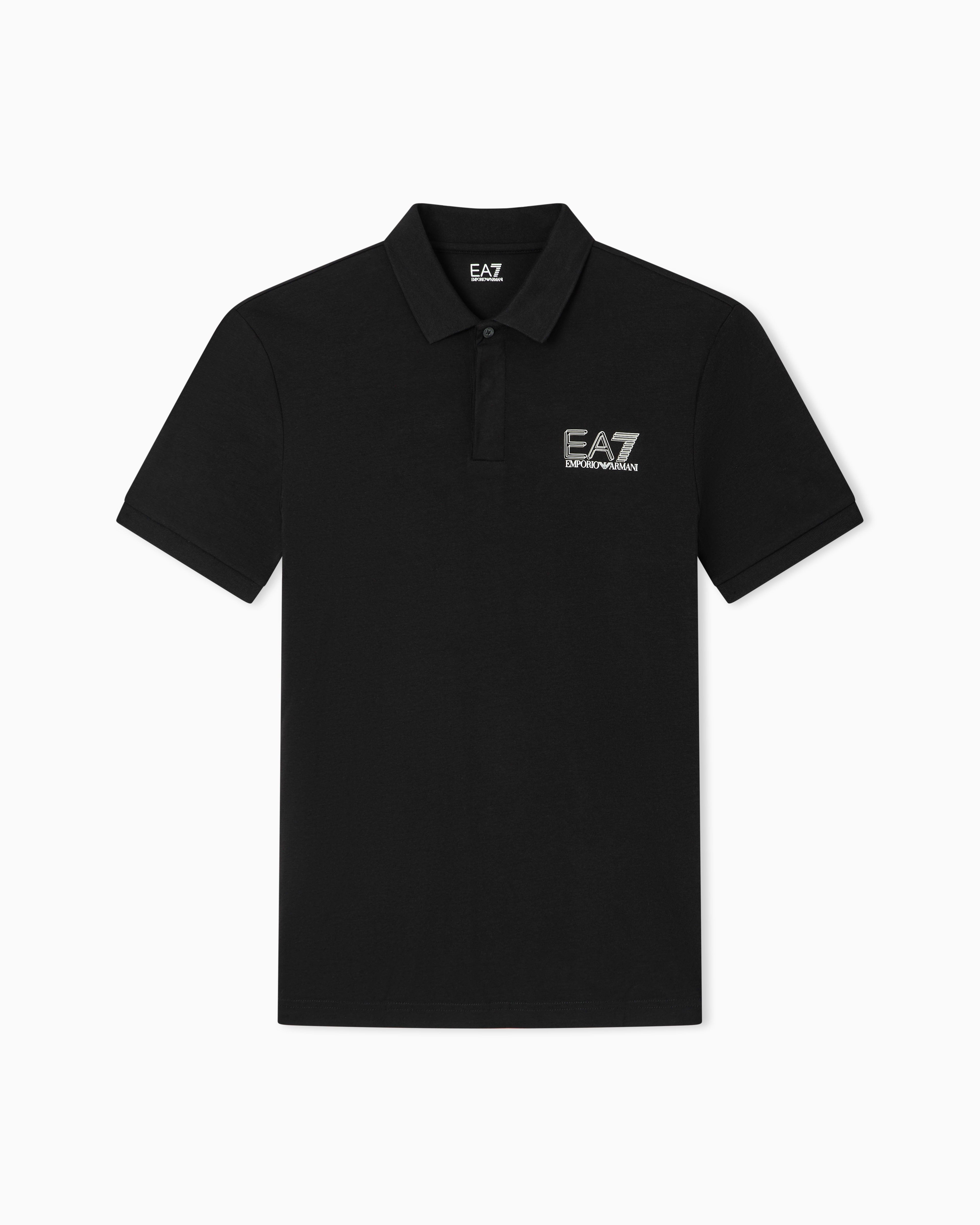 Ea7 Black Visibility Cotton Jersey T-Shirt