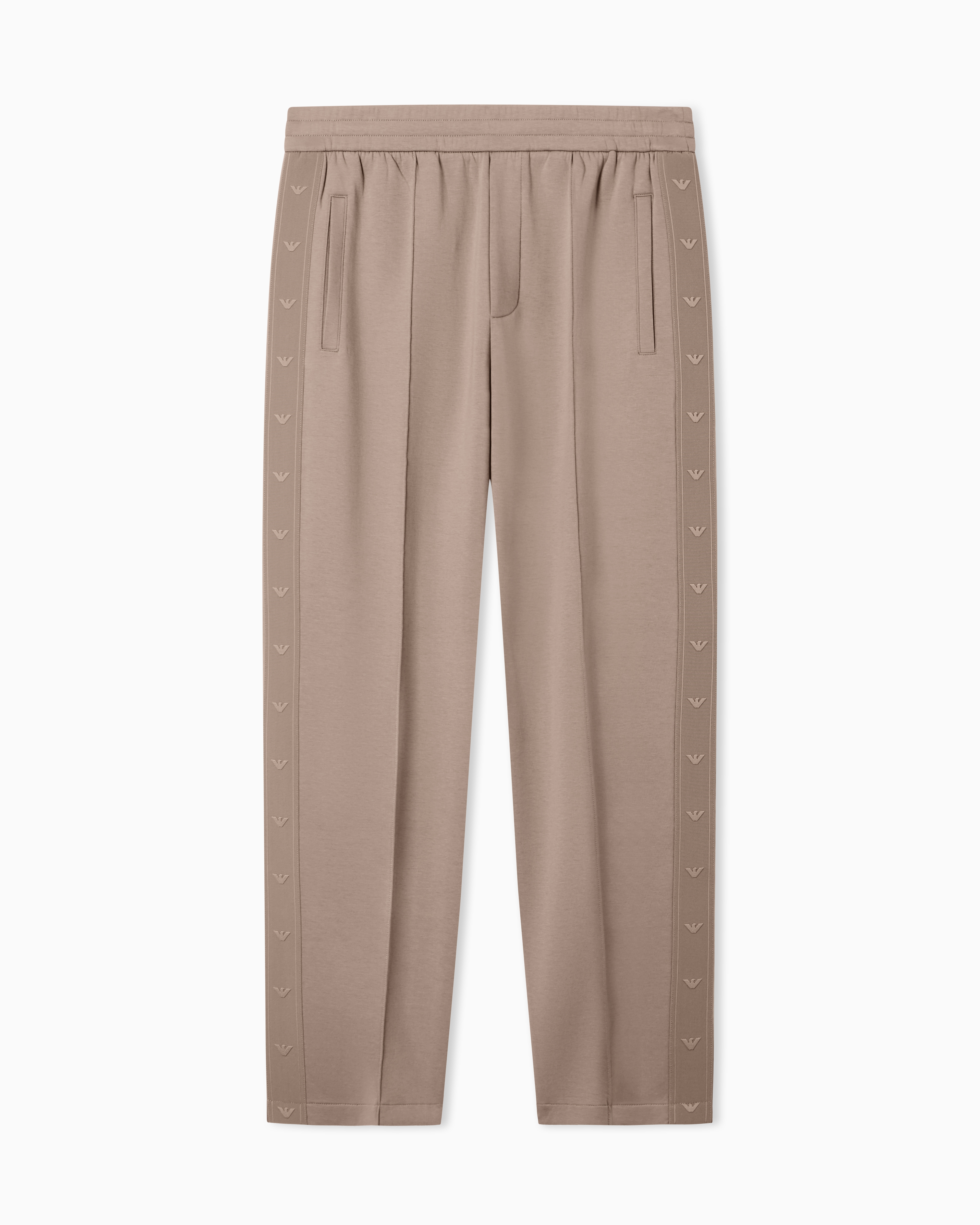 Emporio Armani Grey Comfort Double Jersey Trousers