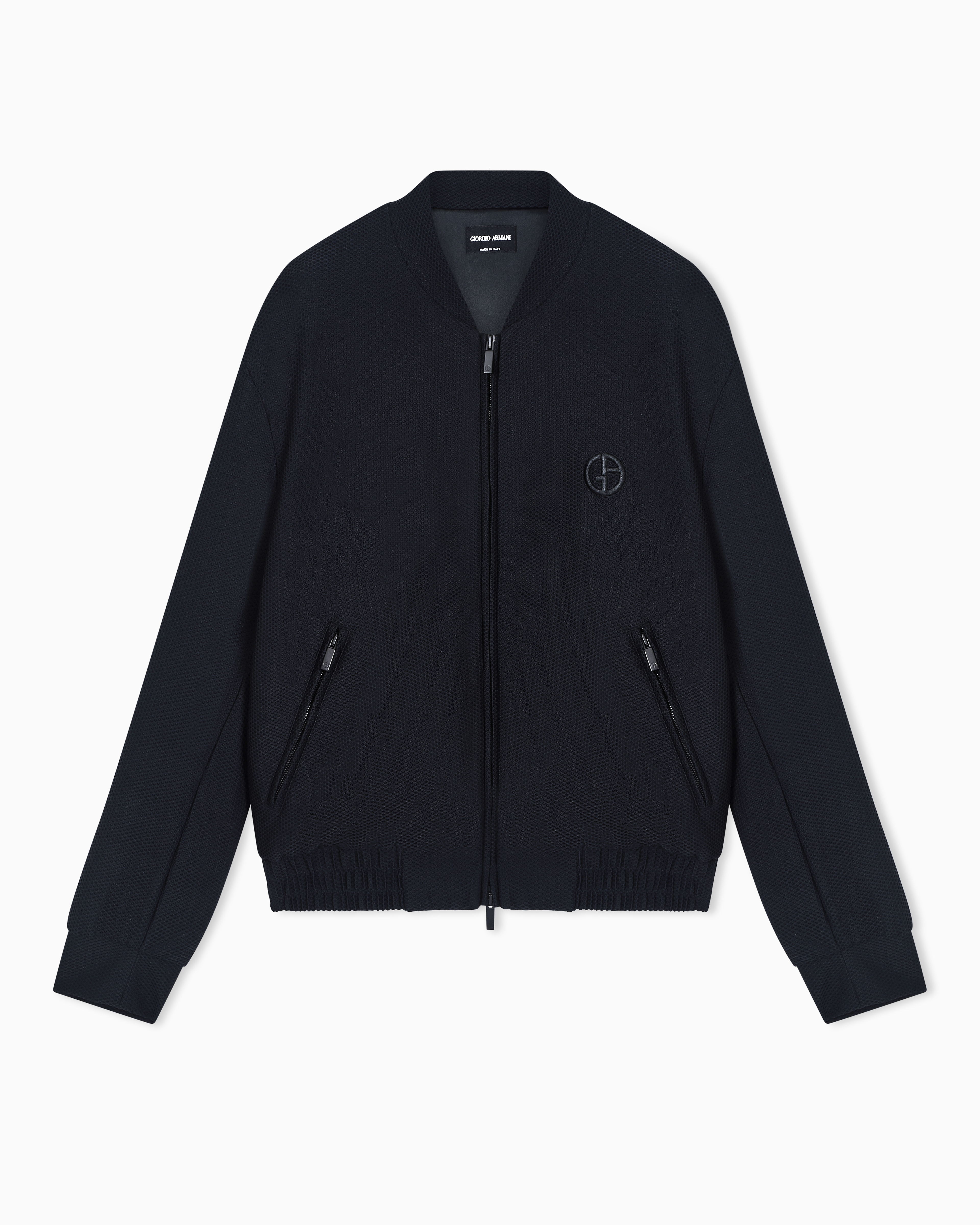 Giorgio Armani Black Technical Waffle Blouson