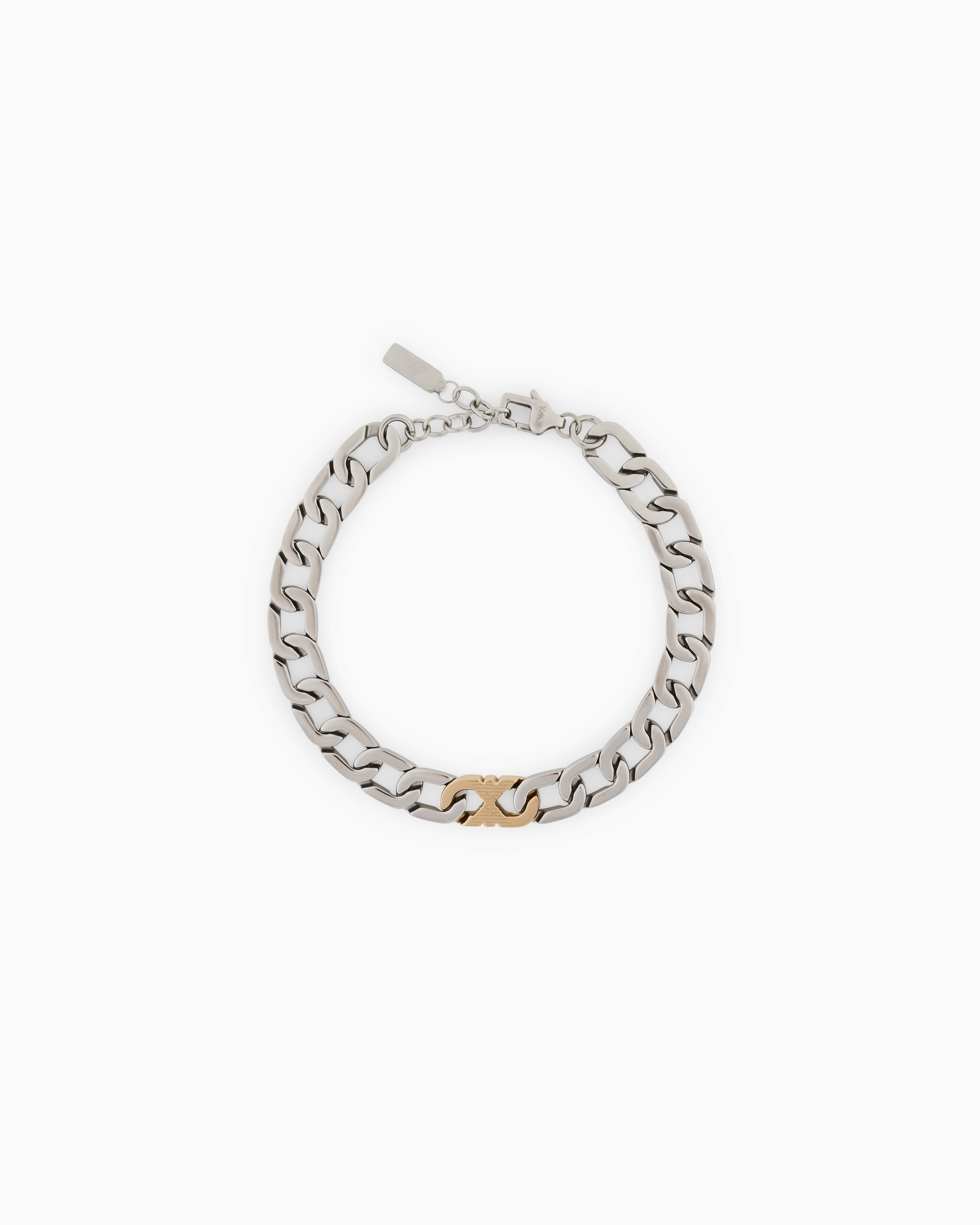 Emporio Armani Multicolored Stainless Steel Chain Bracelet