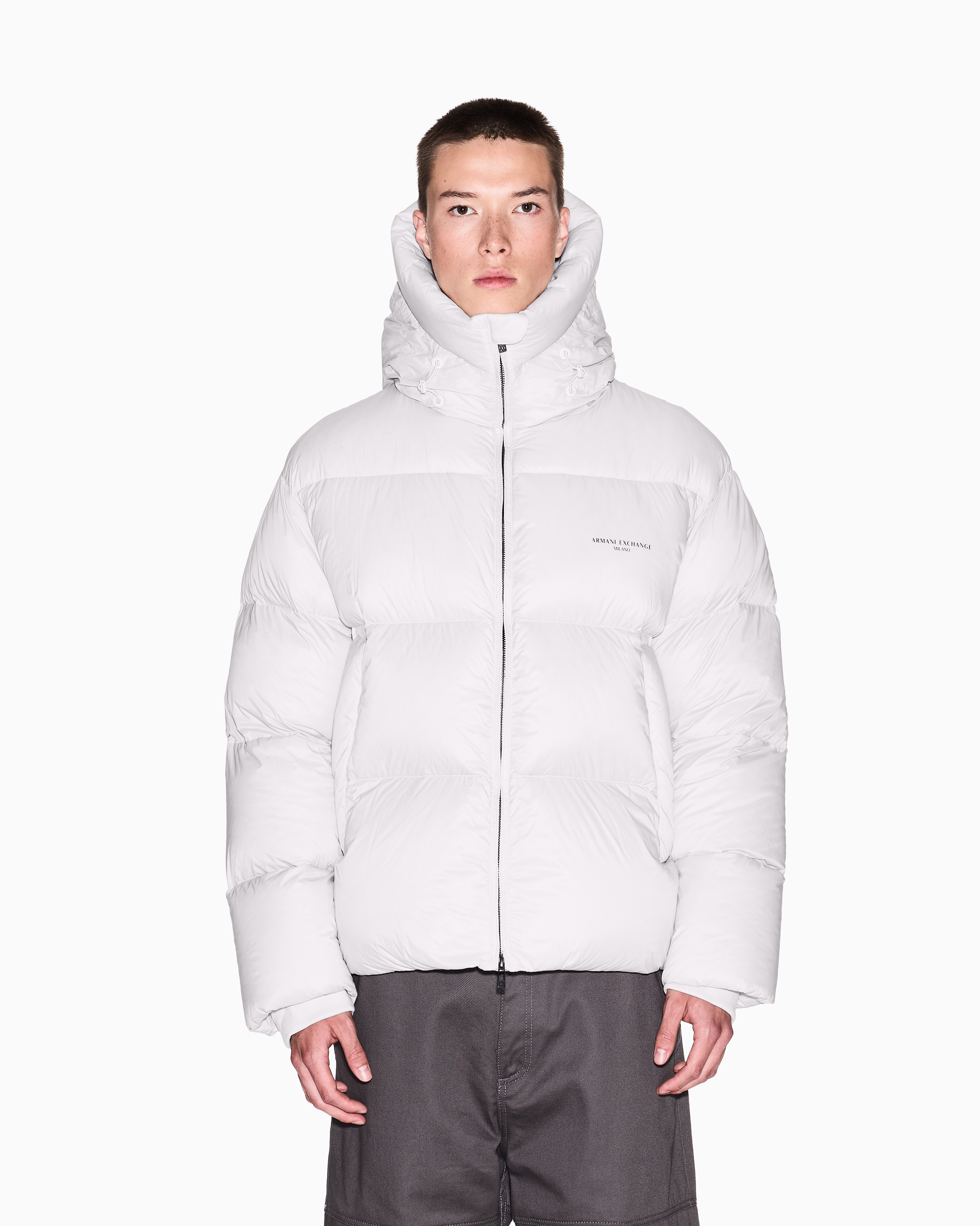 リサイクルナイロン カラーダウンジャケット | Armani Exchange