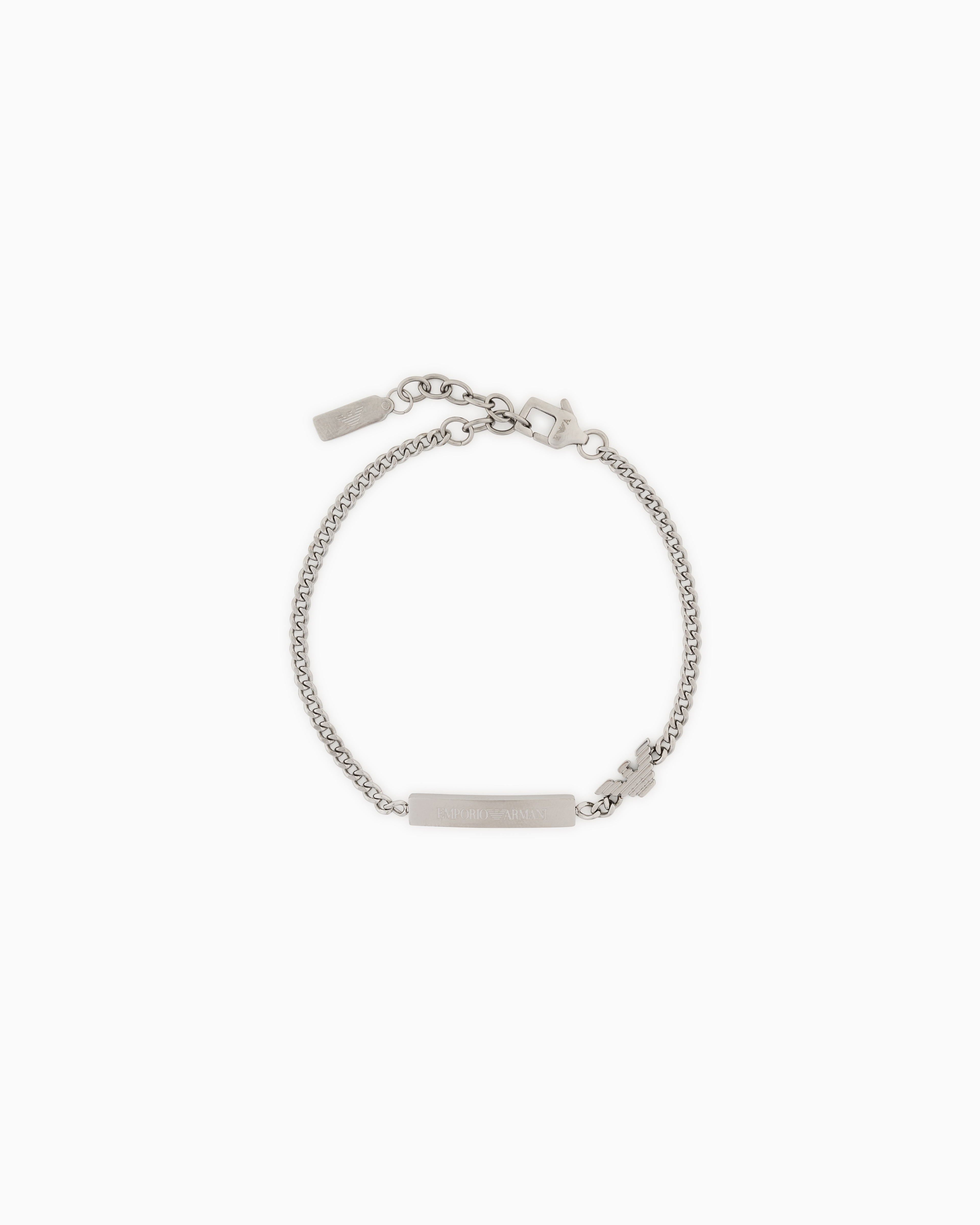 Emporio Armani Multicolored Stainless Steel Id Bracelet