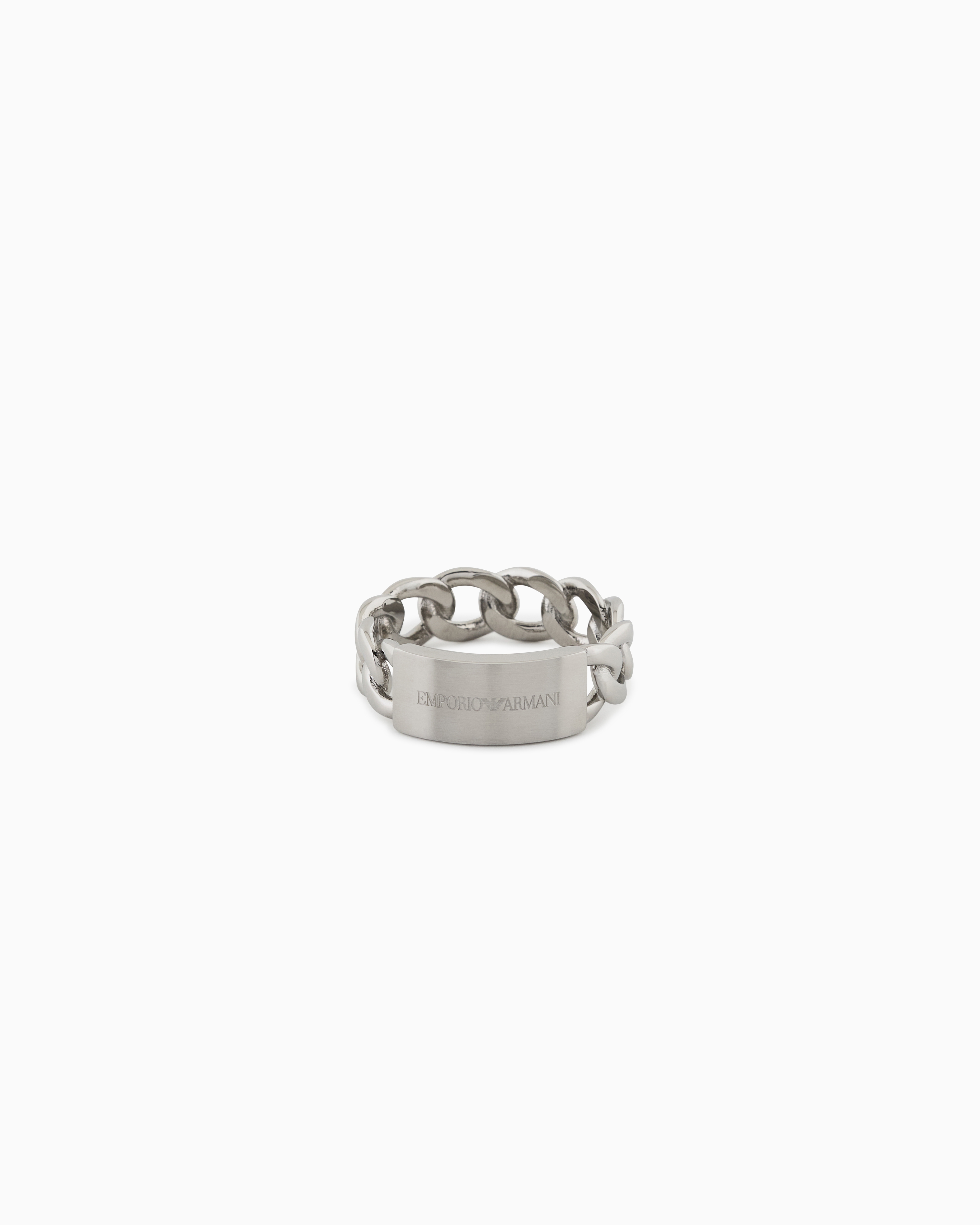 Emporio Armani Multicolored Stainless Steel Band Ring