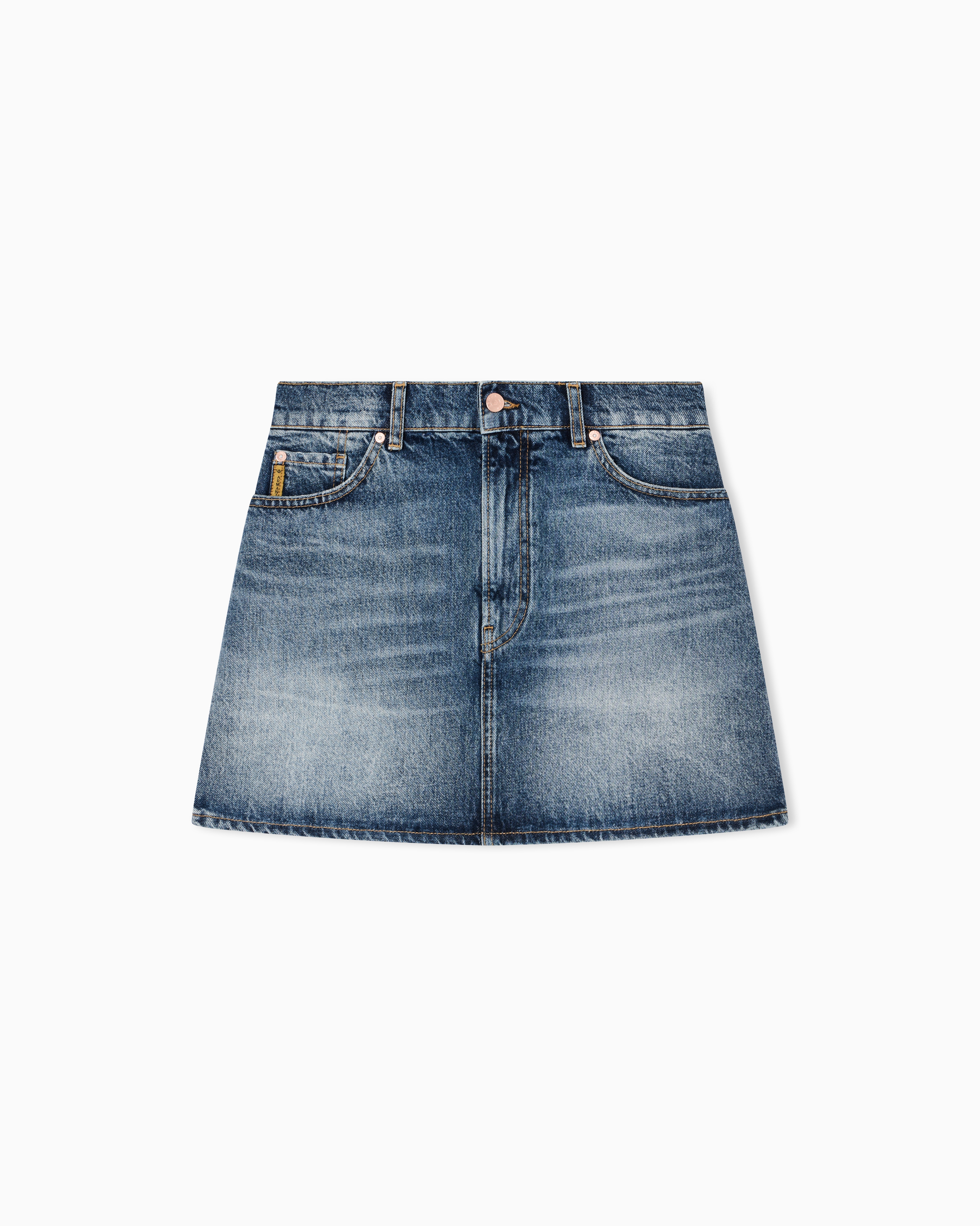 Emporio Armani Blue Armani Jeans Denim Miniskirt