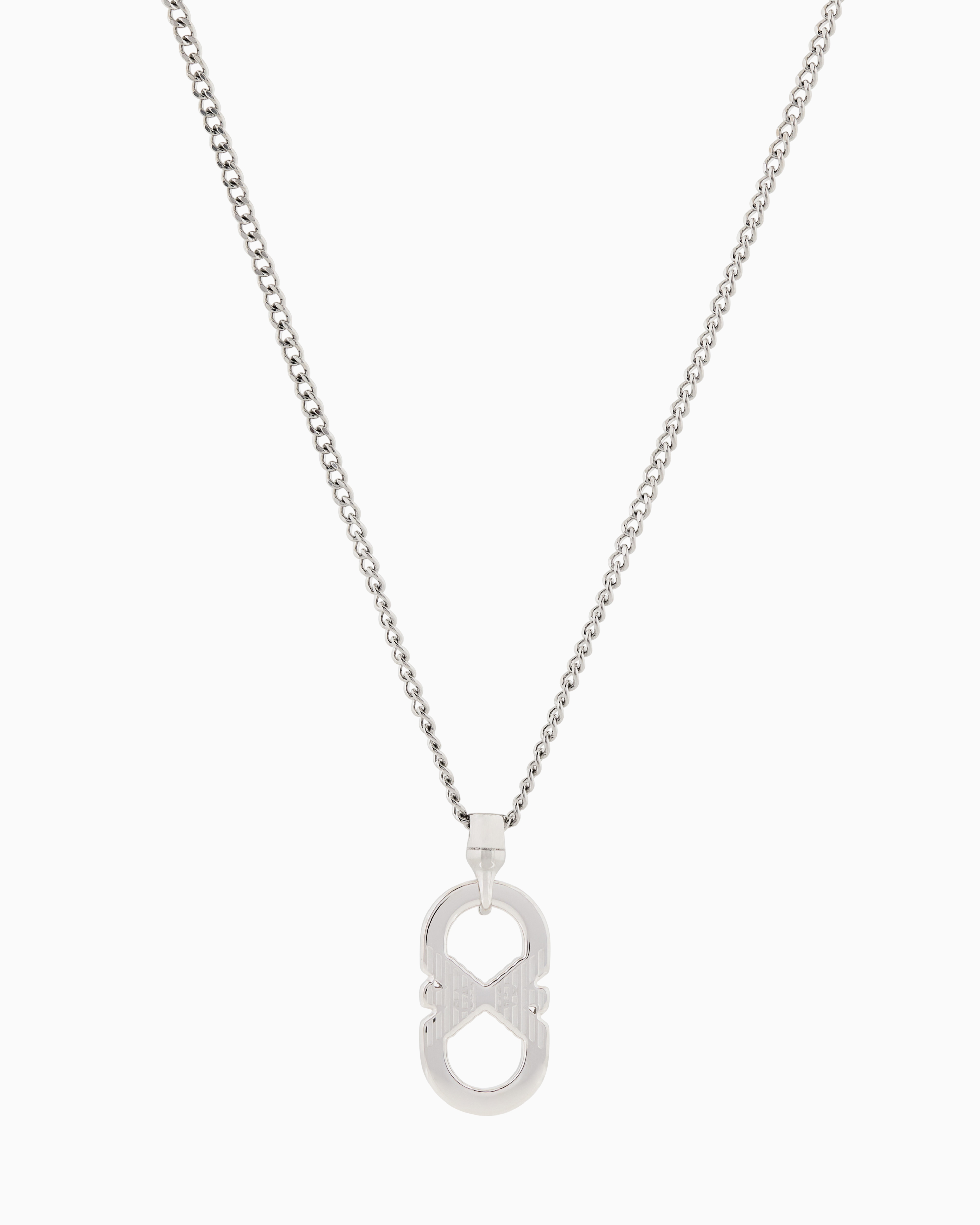 Emporio Armani Multicolored Stainless Steel Pendant Necklace
