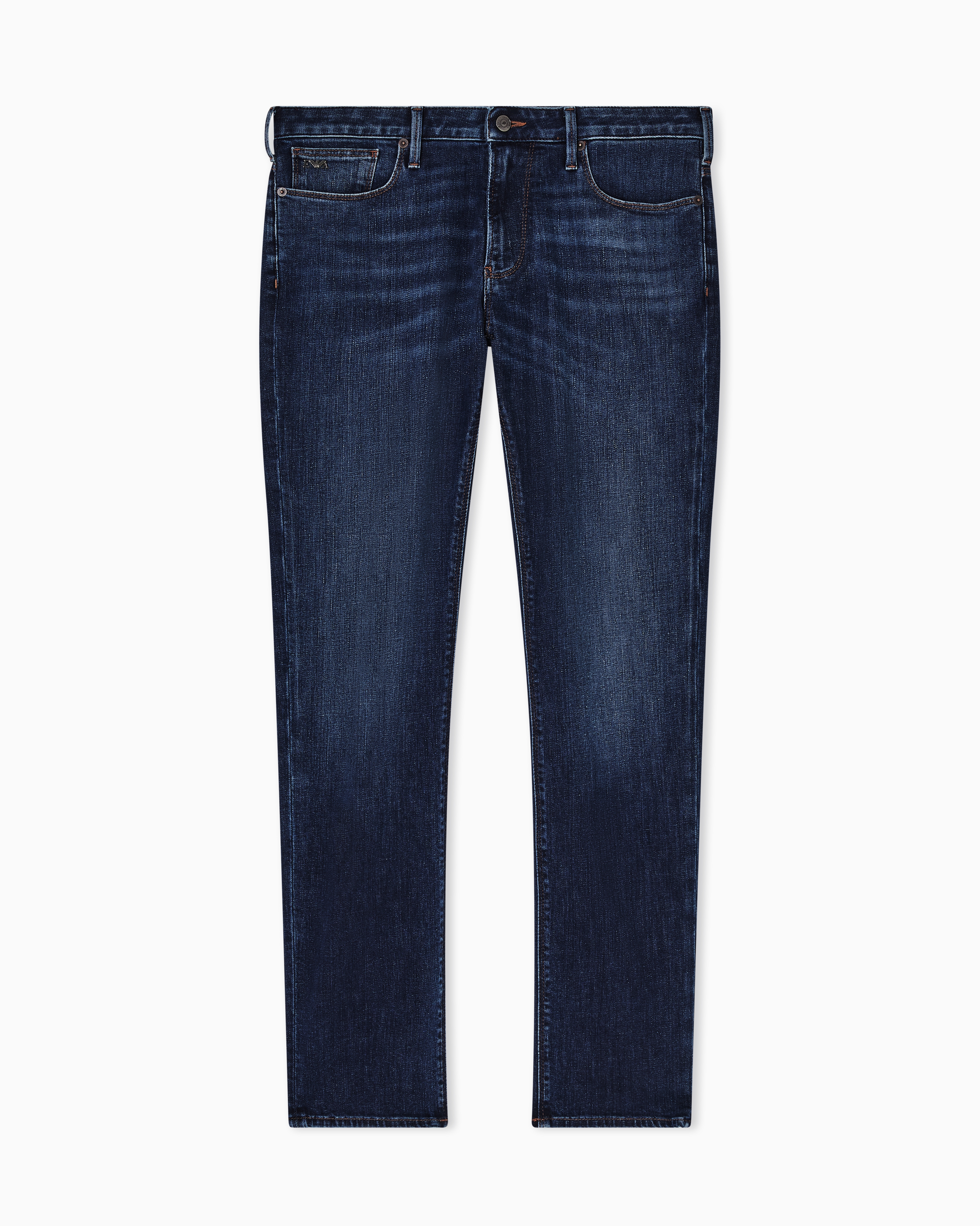 Emporio Armani Men's Blue J06 Slim-Fit, Washed, 11.5-Oz Comfort-Denim Jeans