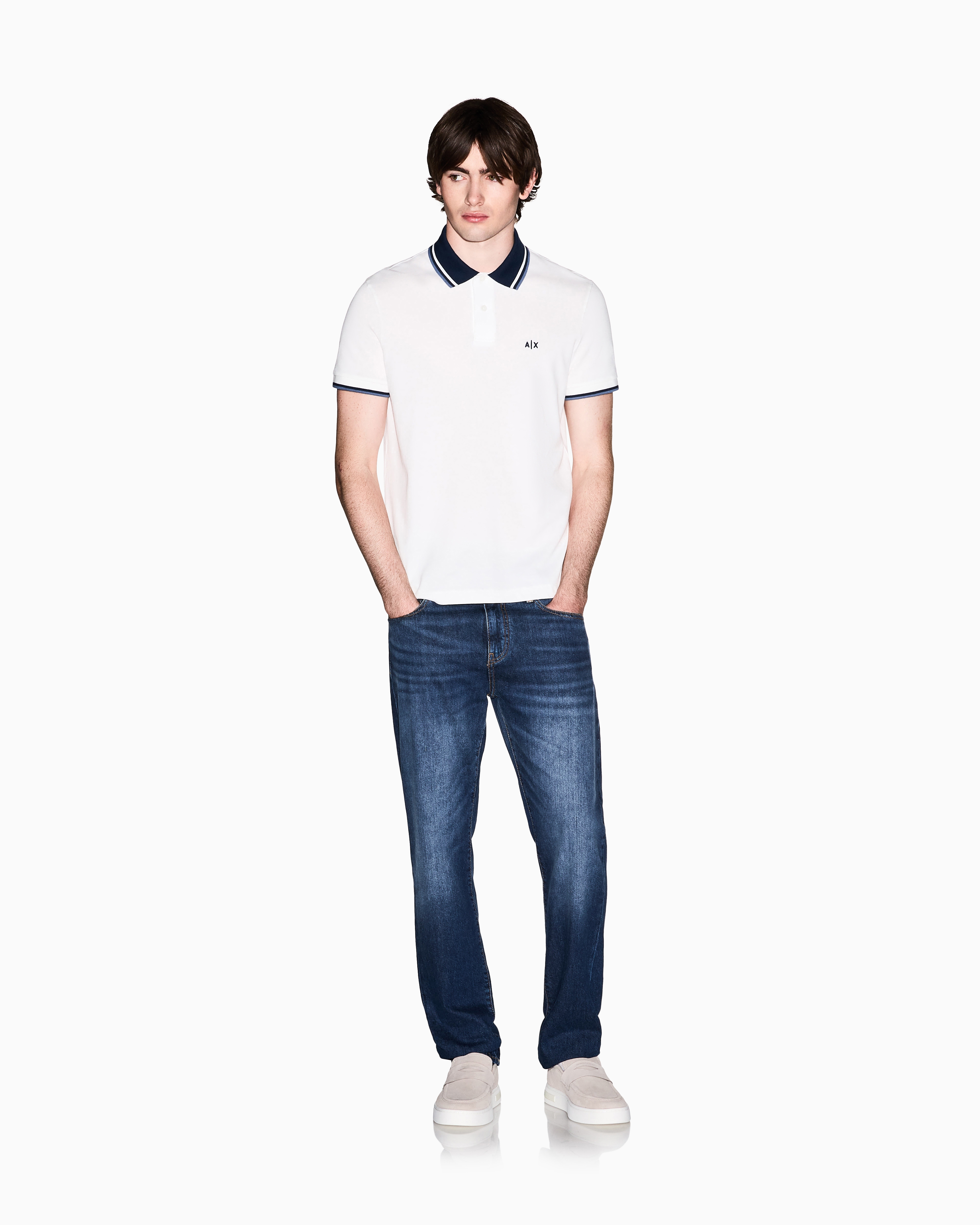 ストーンウォッシュ ストレートレッグ デニムパンツ | Armani Exchange