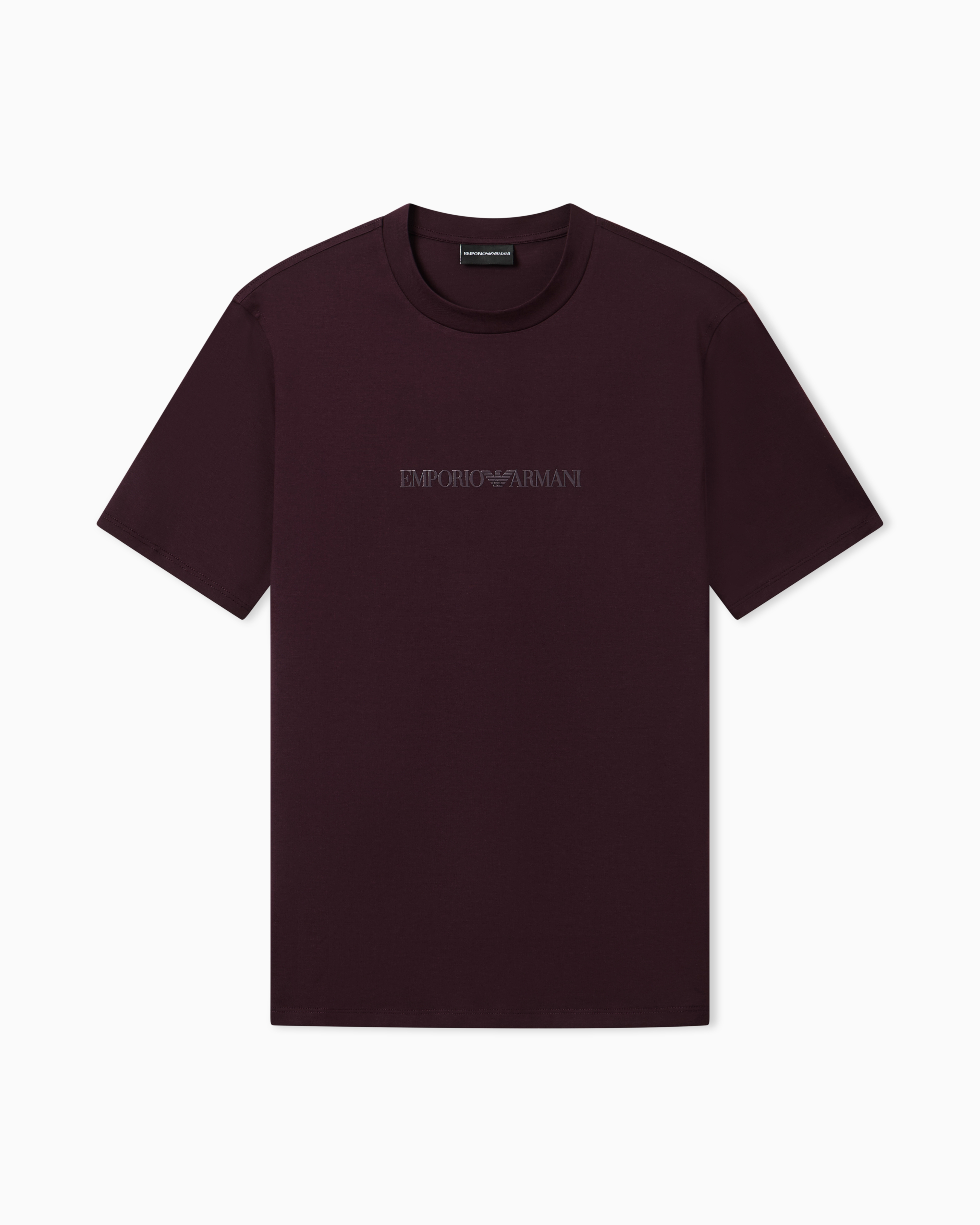 Emporio Armani Uomo T-Shirt In Jersey Pima Con Stampa Logo
