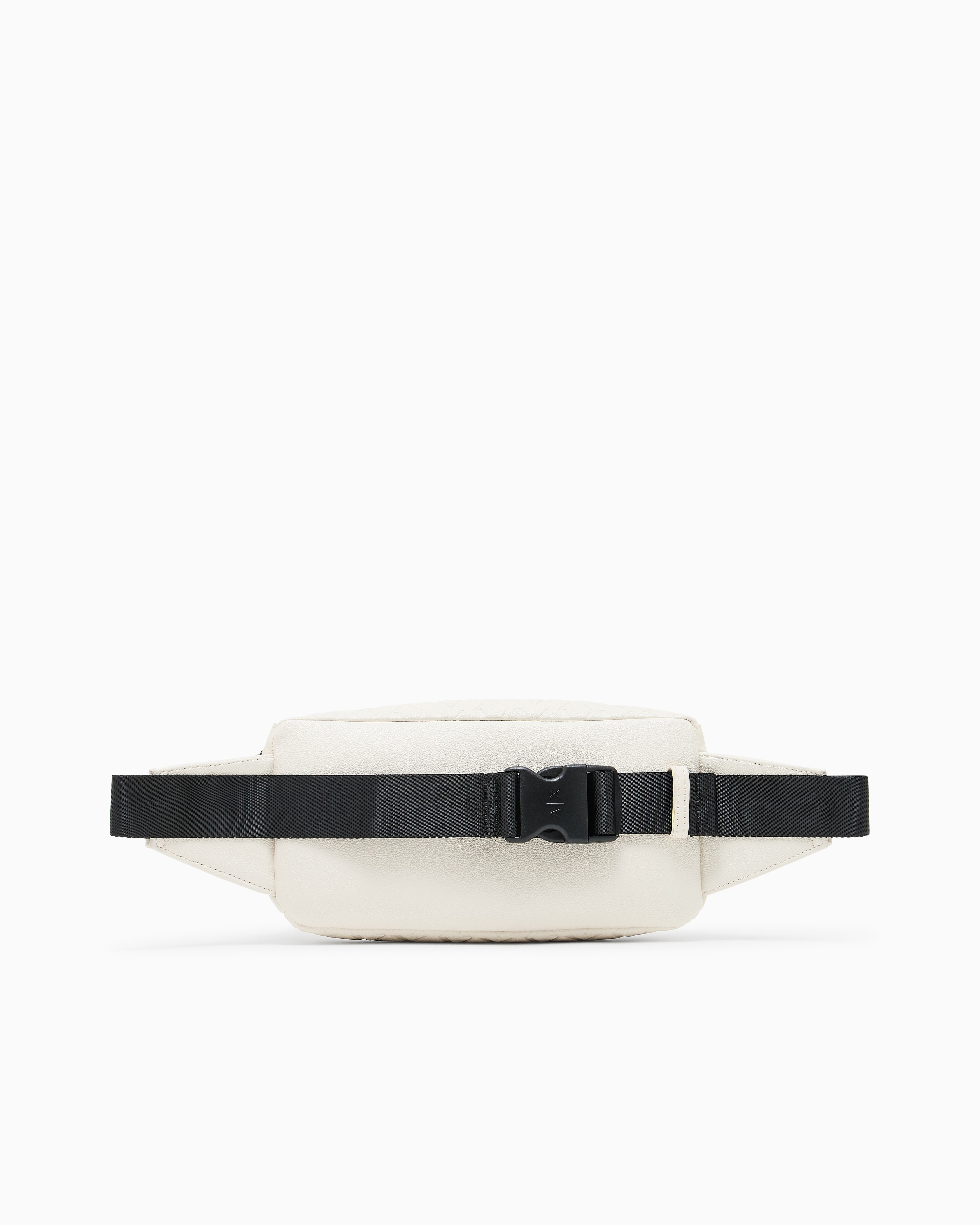 Waist bag with an embossed pattern and adjustable strap | Armani