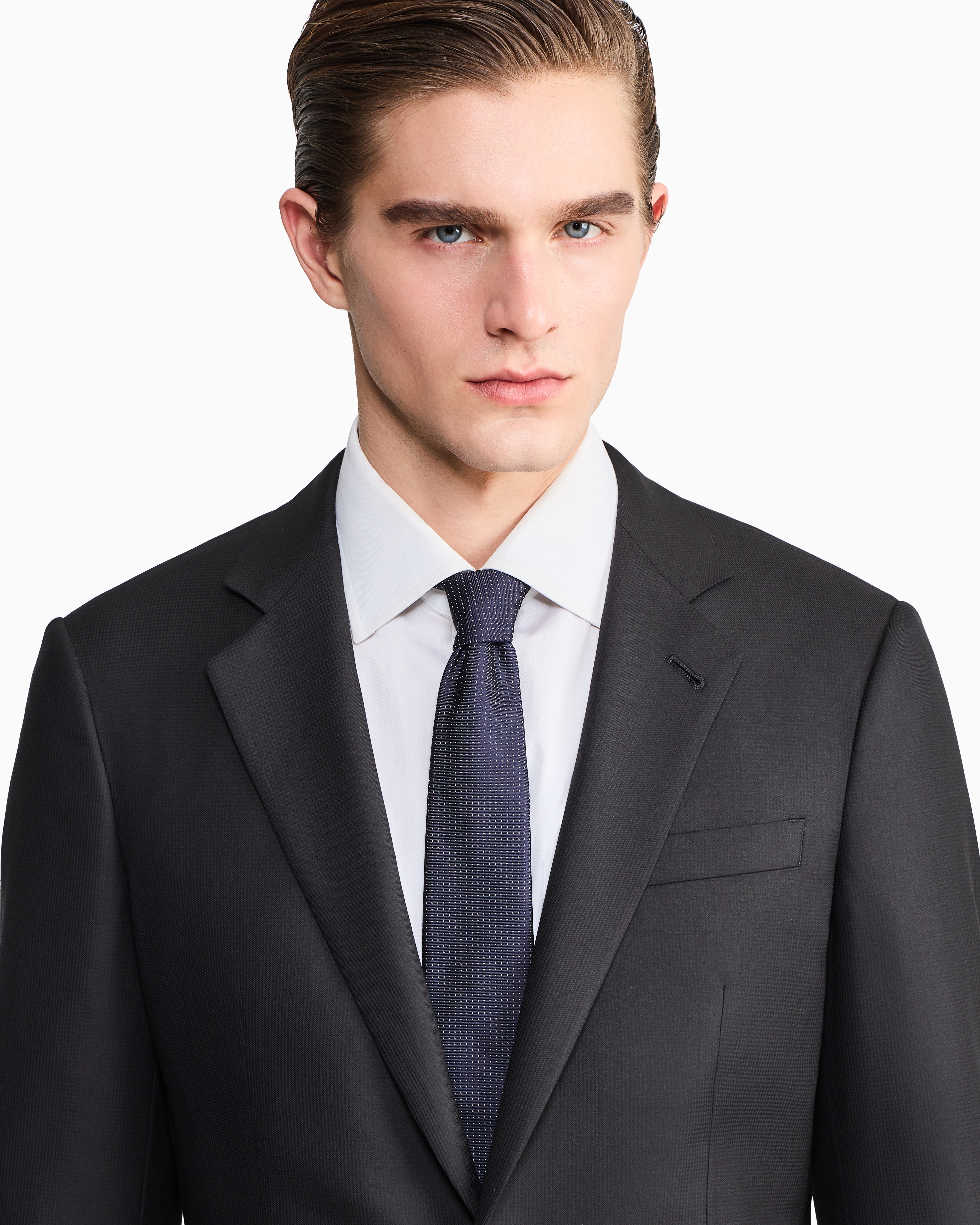 ネクタイ ピュアシルク ジャカード マイクロポルカドット | Giorgio Armani