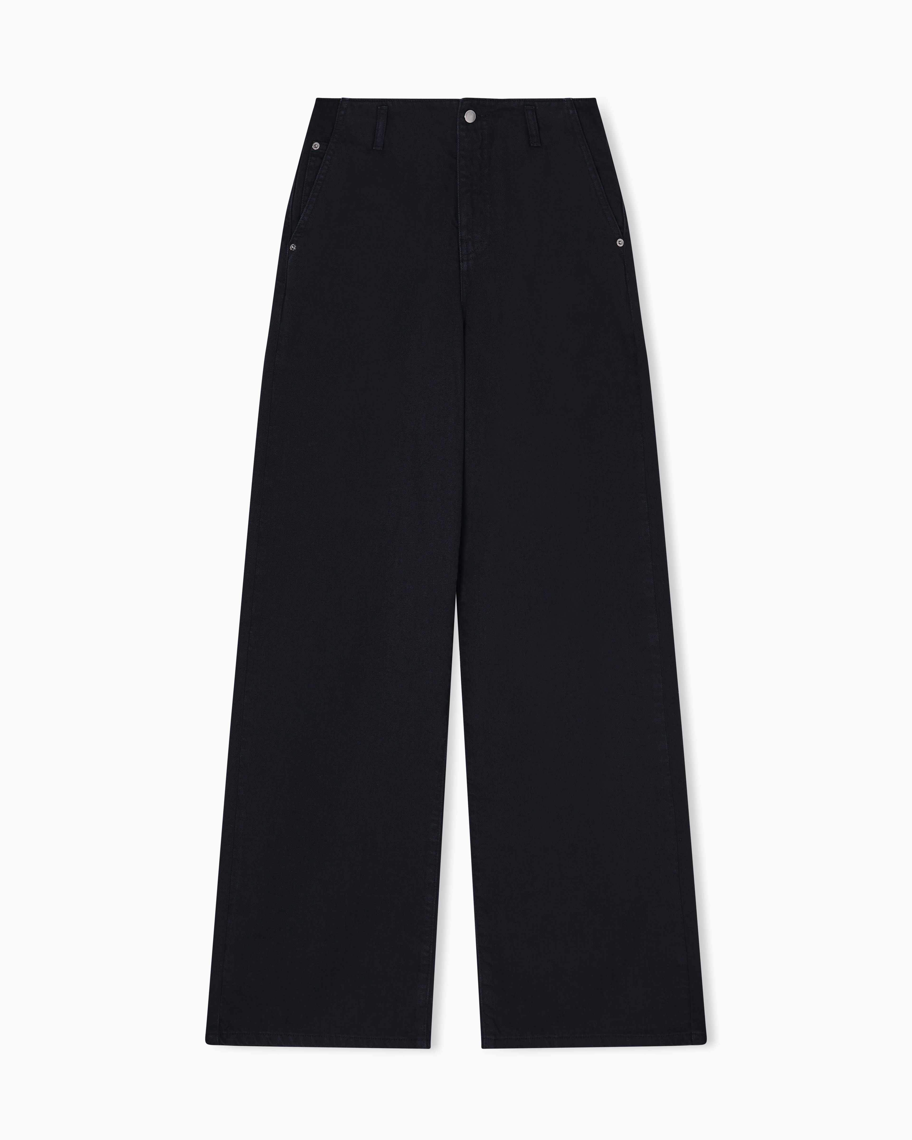 Emporio Armani Black J2h Relaxed-Fit Jeans In Garment-Dyed Drill